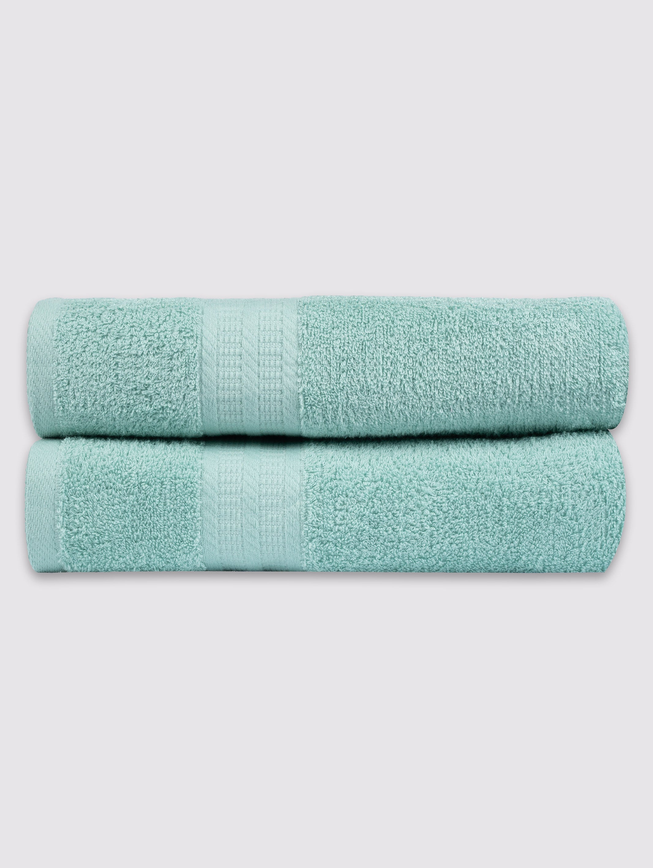 Pastel Teal bath towel, pack of 2, 30x54 inches – product detail view