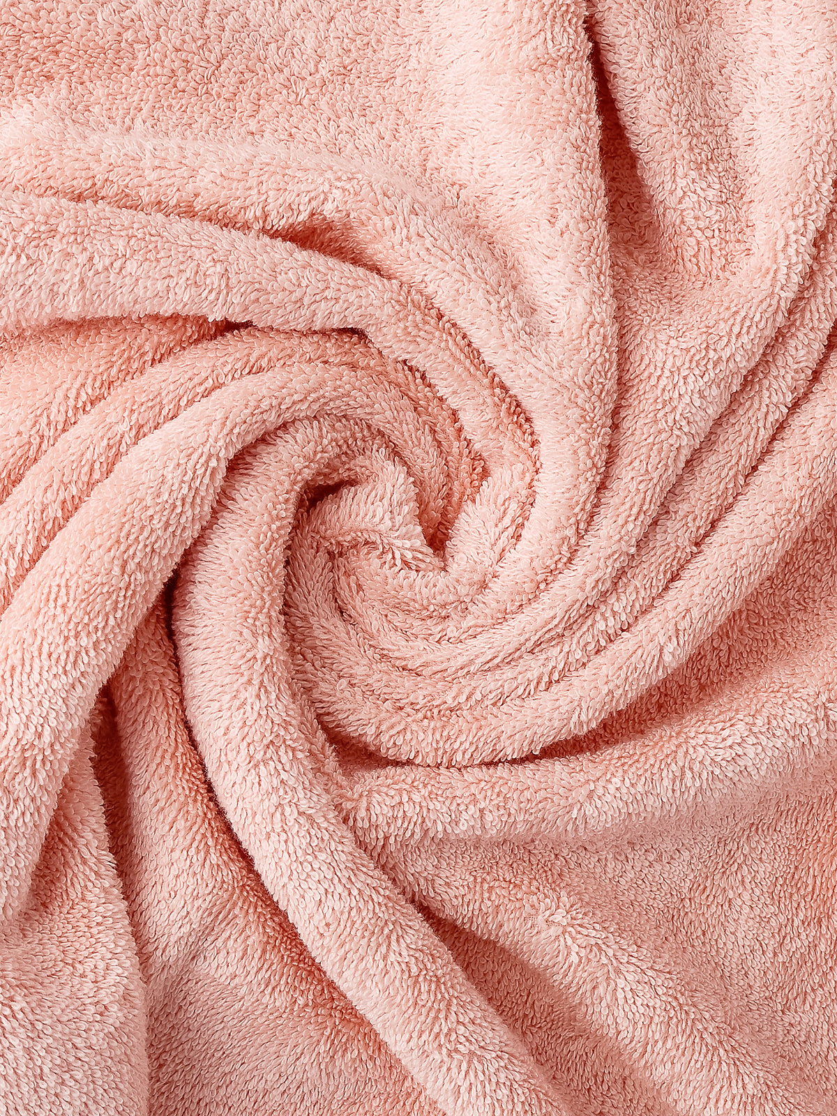 Peach combed cotton bath towel, pack of 2, 28x57 inches – alternate product view