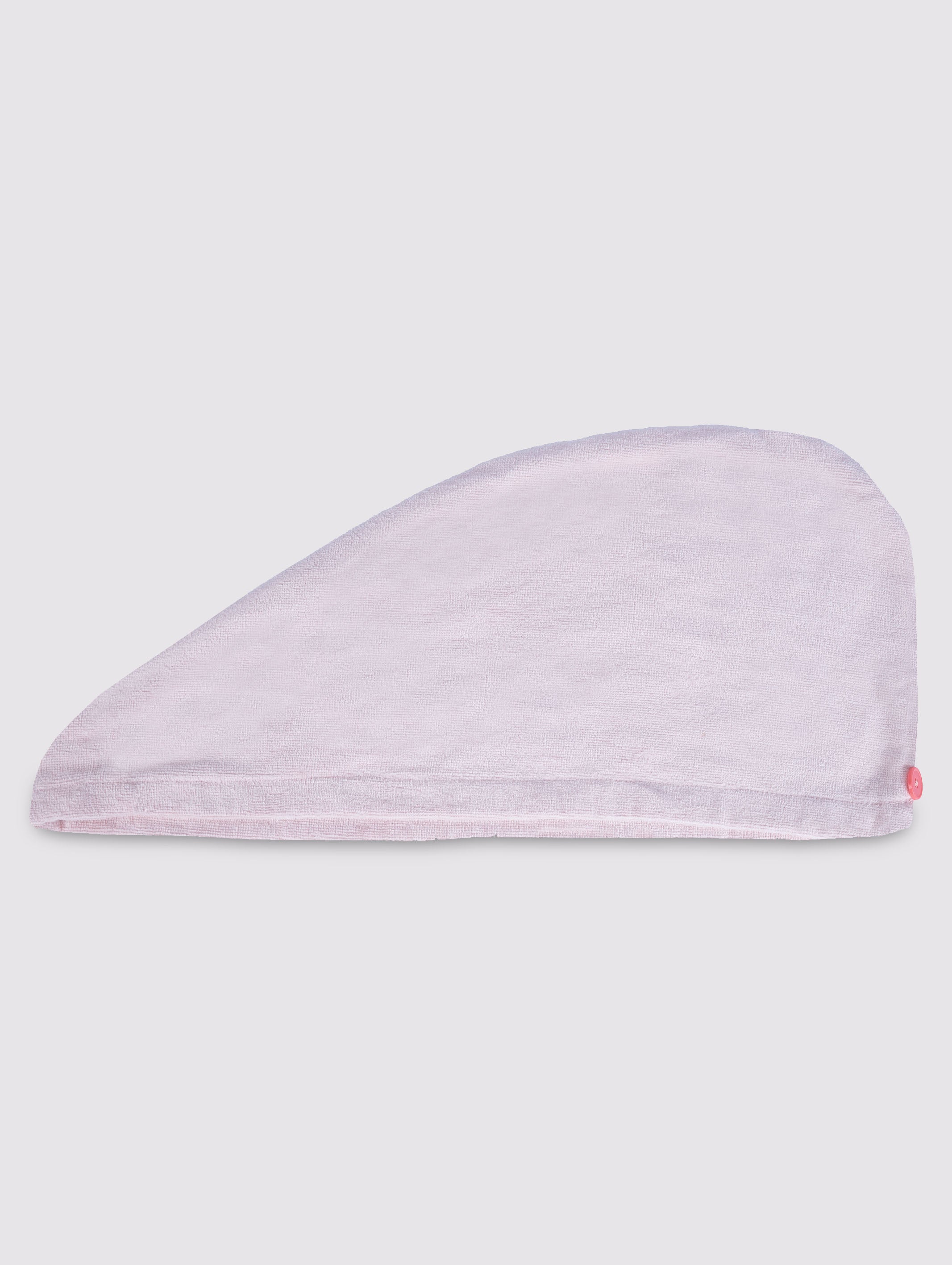 Pink quick-dry hair turban towel wrap, pack of 1 – product detail view