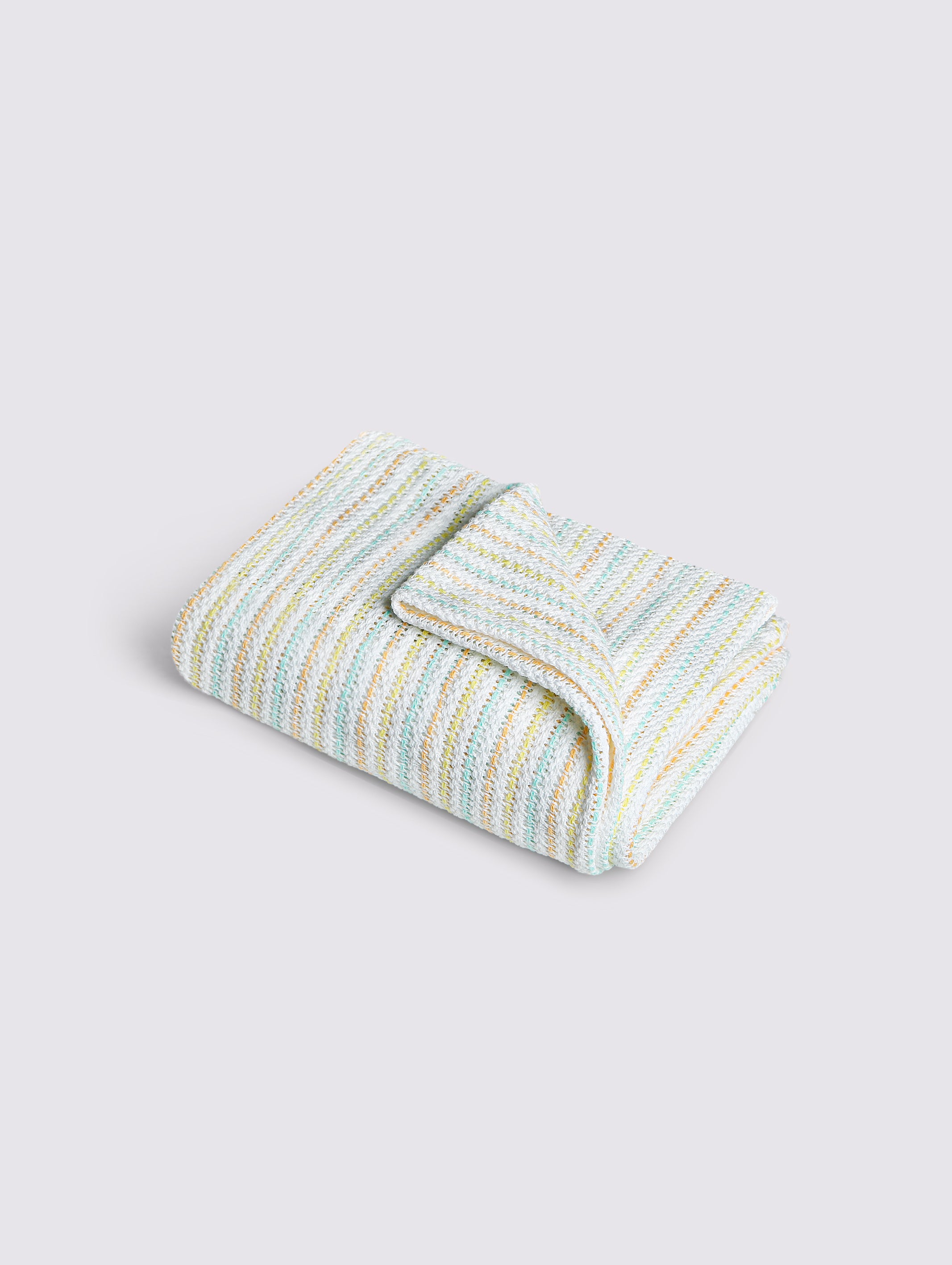 White ring-spun cotton baby blanket, pack of 1, 32x16 inches – main product view