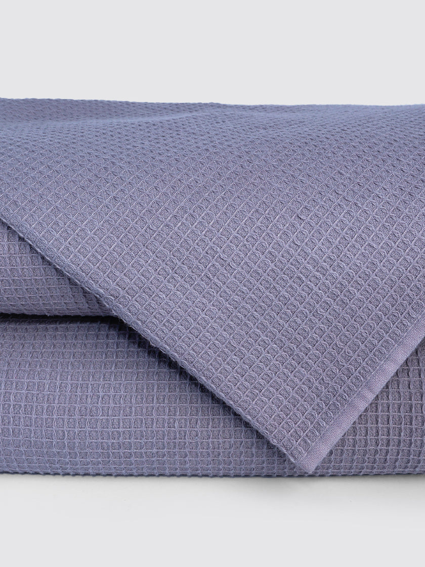 Grey ring-spun cotton bath towel, pack of 2, 27x55 inches – additional product view 2