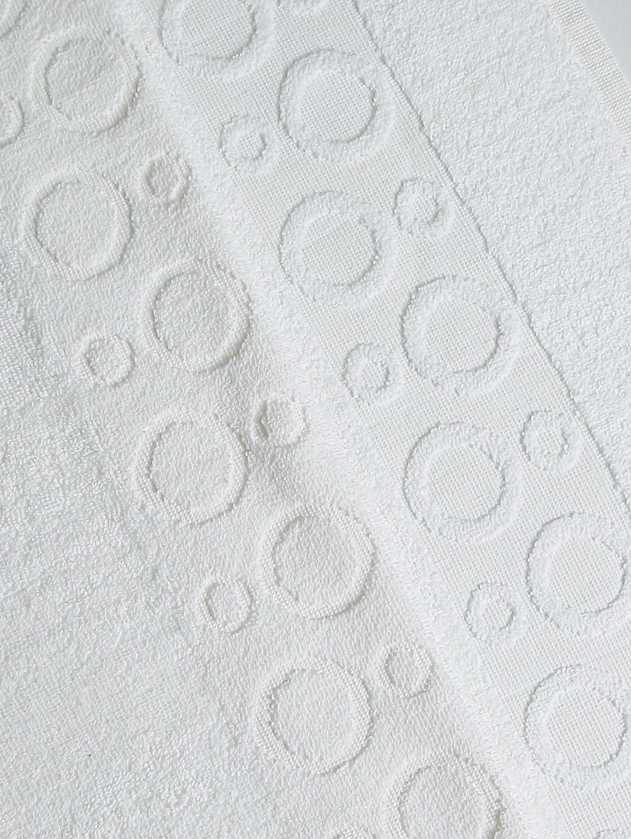 White ring-spun cotton bathroom bath mat, pack of 2, 20x30 inches – product detail view