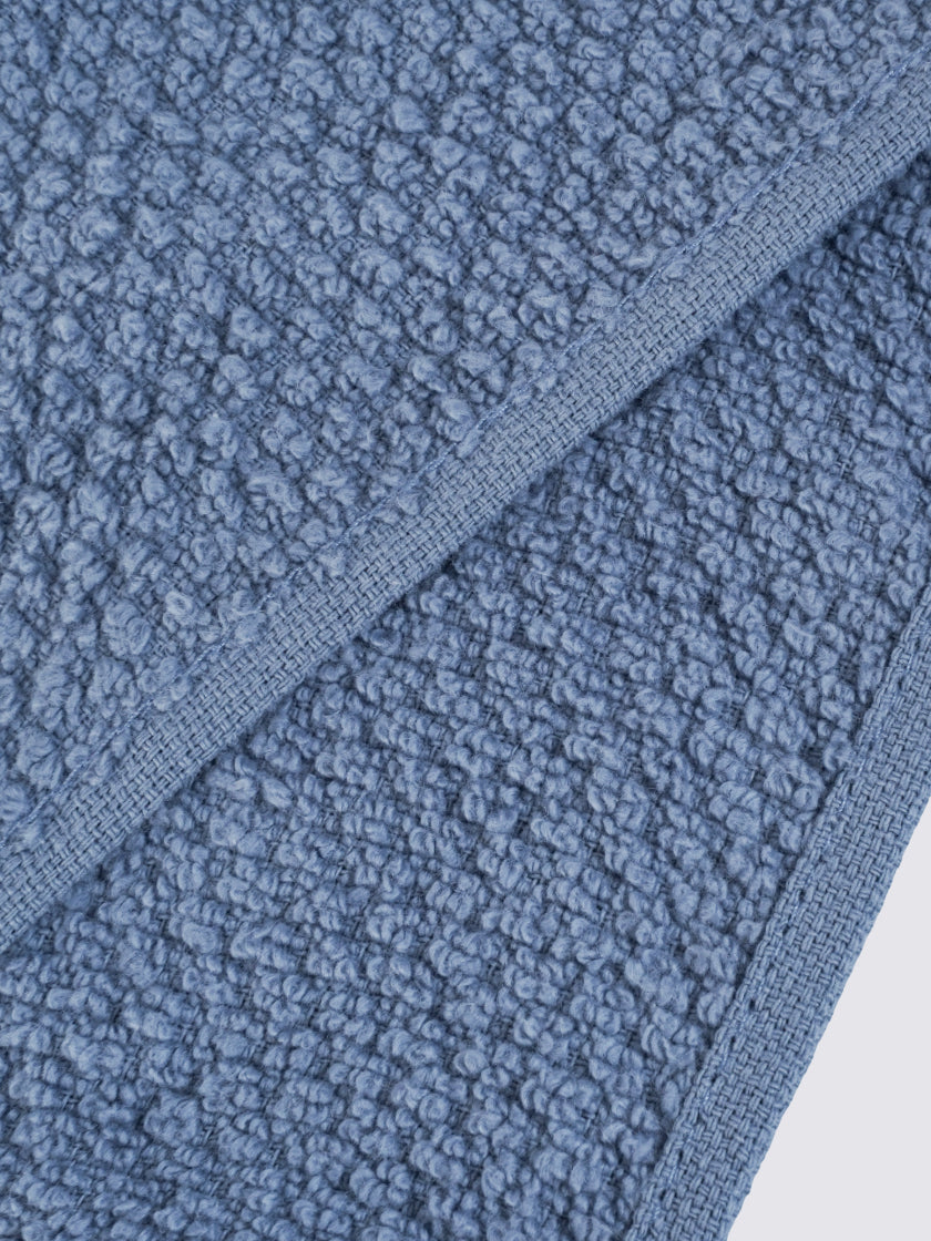 Dusty Blue ring-spun cotton guest towels, 12x21 inches – main product view