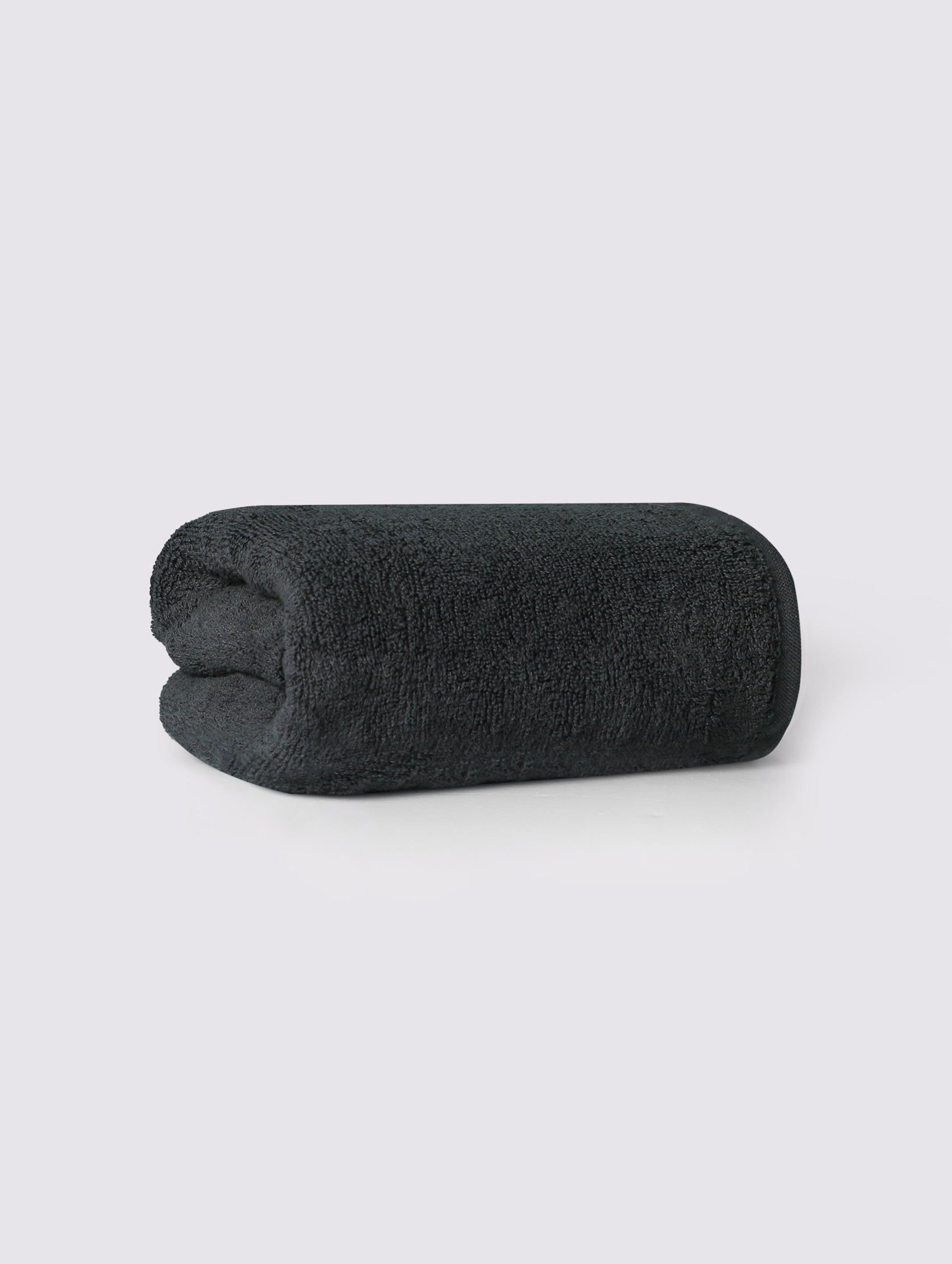 Black ring-spun cotton hand towels, pack of 1, 20x28 inches – additional view