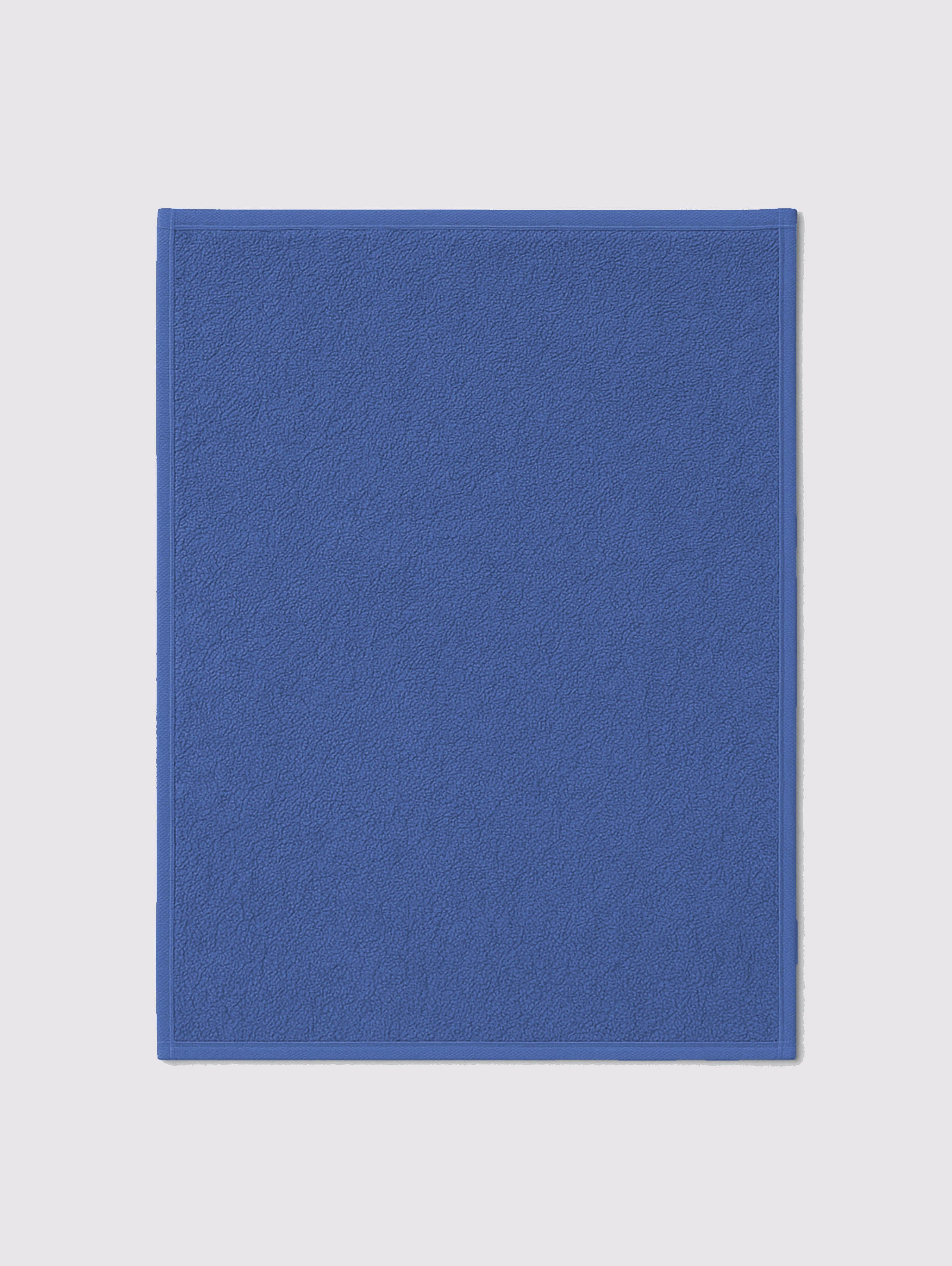 Blue ring-spun cotton hand towels, pack of 1, 20x27 inches – product detail view