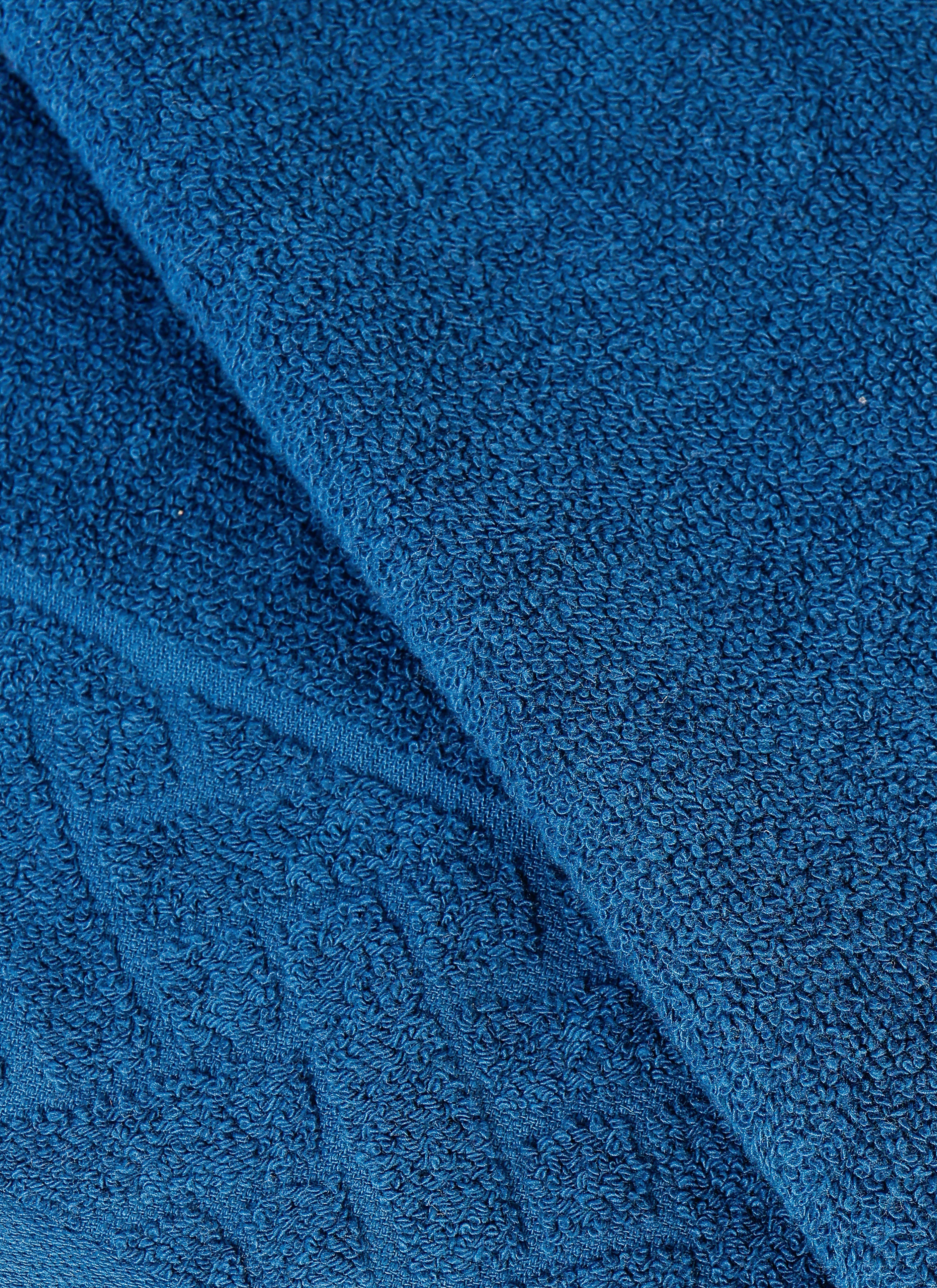 Midnight Blue ring-spun cotton hand towels, pack of 1, 20x39 inches – product detail view