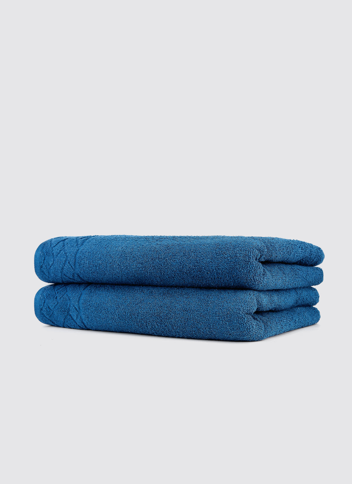Midnight Blue ring-spun cotton hand towels, pack of 2, 20x39 inches – main product view