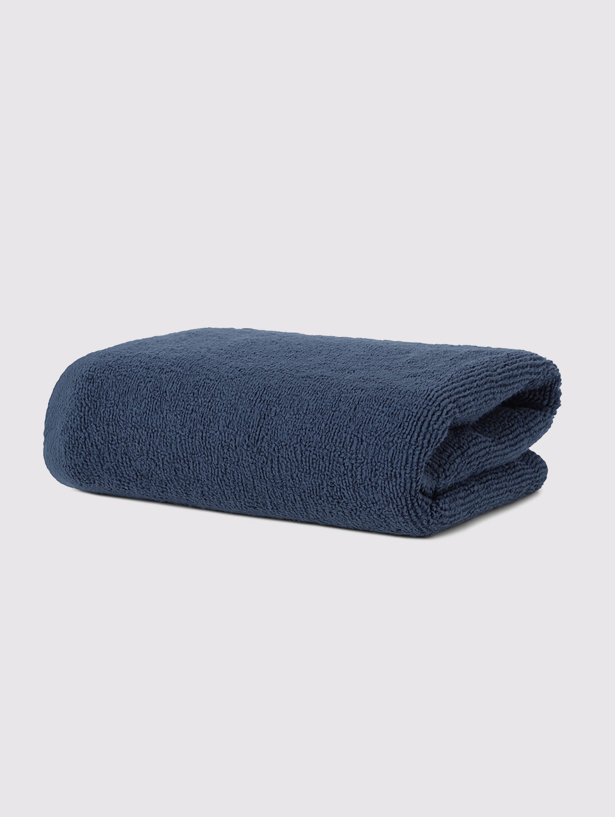 Navy Blue ring-spun cotton hand towels, pack of 1, 20x28 inches – additional view