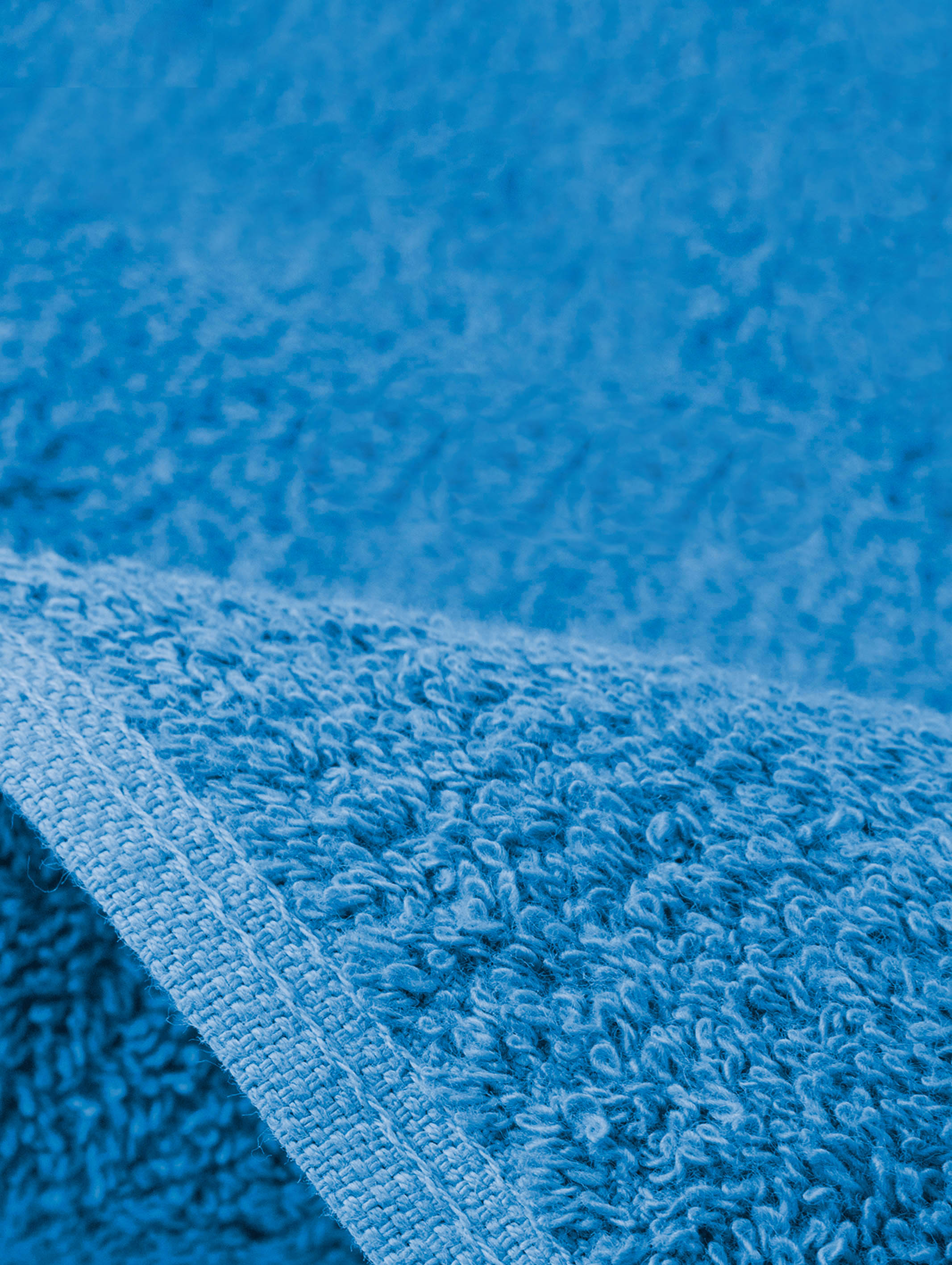 Teal Blue ring-spun cotton oversized bath sheet towel, pack of 2, 32x63 inches – product detail view