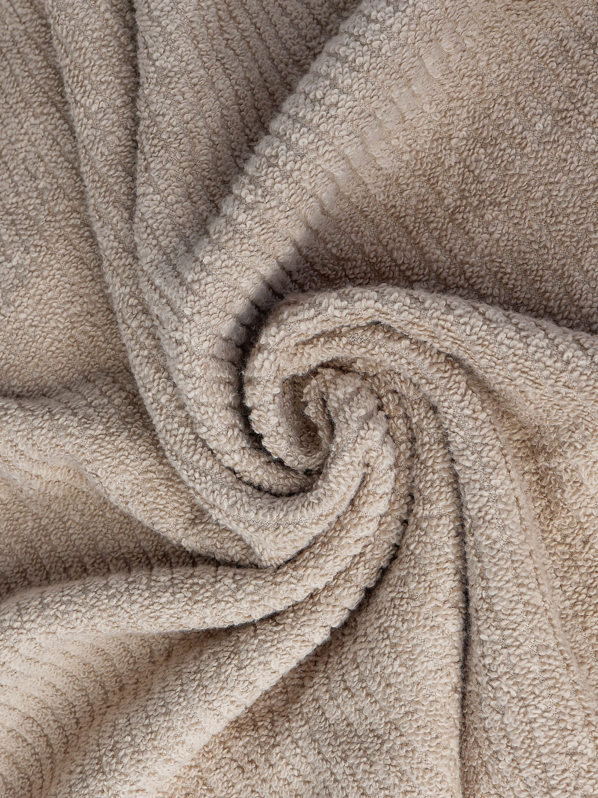 Beige zero-twist cotton bath towel, pack of 1, 30x54 inches – additional view