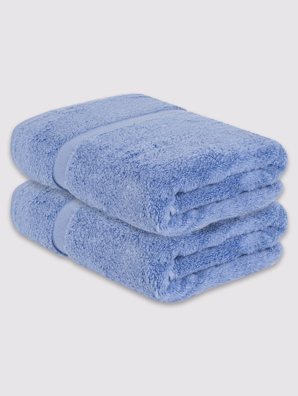 Deep Blue zero-twist cotton bath towel, pack of 2, 28x52 inches – additional view