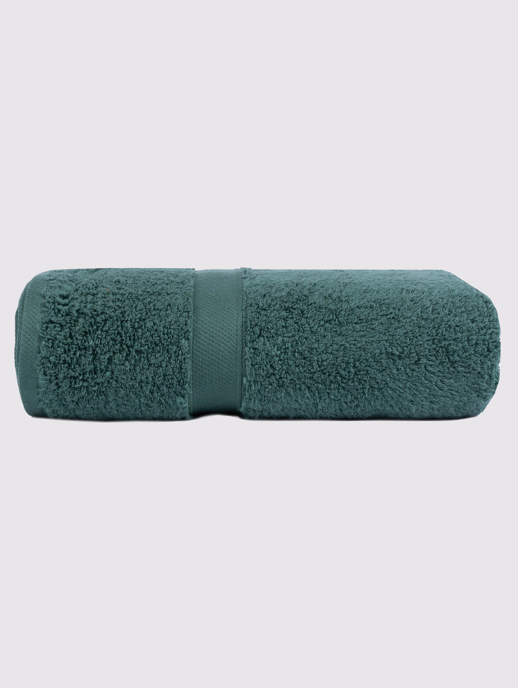 Green zero-twist cotton bath towel, pack of 1, 28x52 inches – main product view