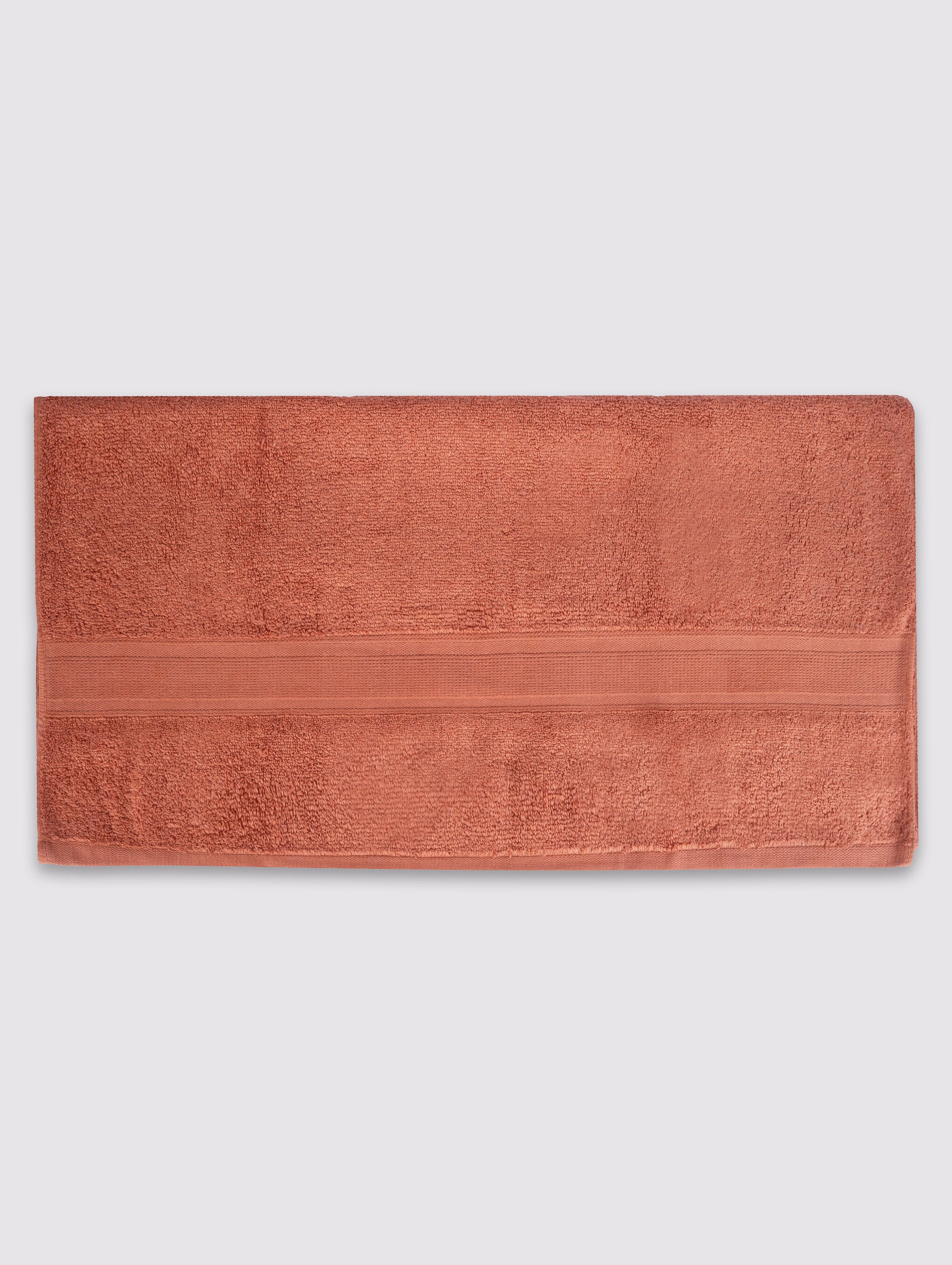 Rust zero-twist cotton bath towel, pack of 1, 28x52 inches – alternate product view