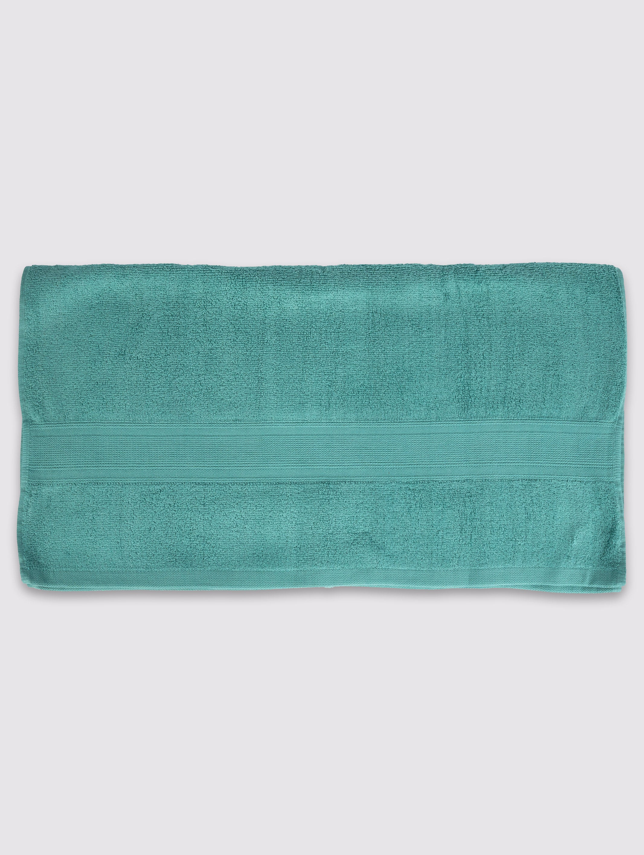 Sea Green zero-twist cotton bath towel, pack of 1, 28x52 inches – alternate product view