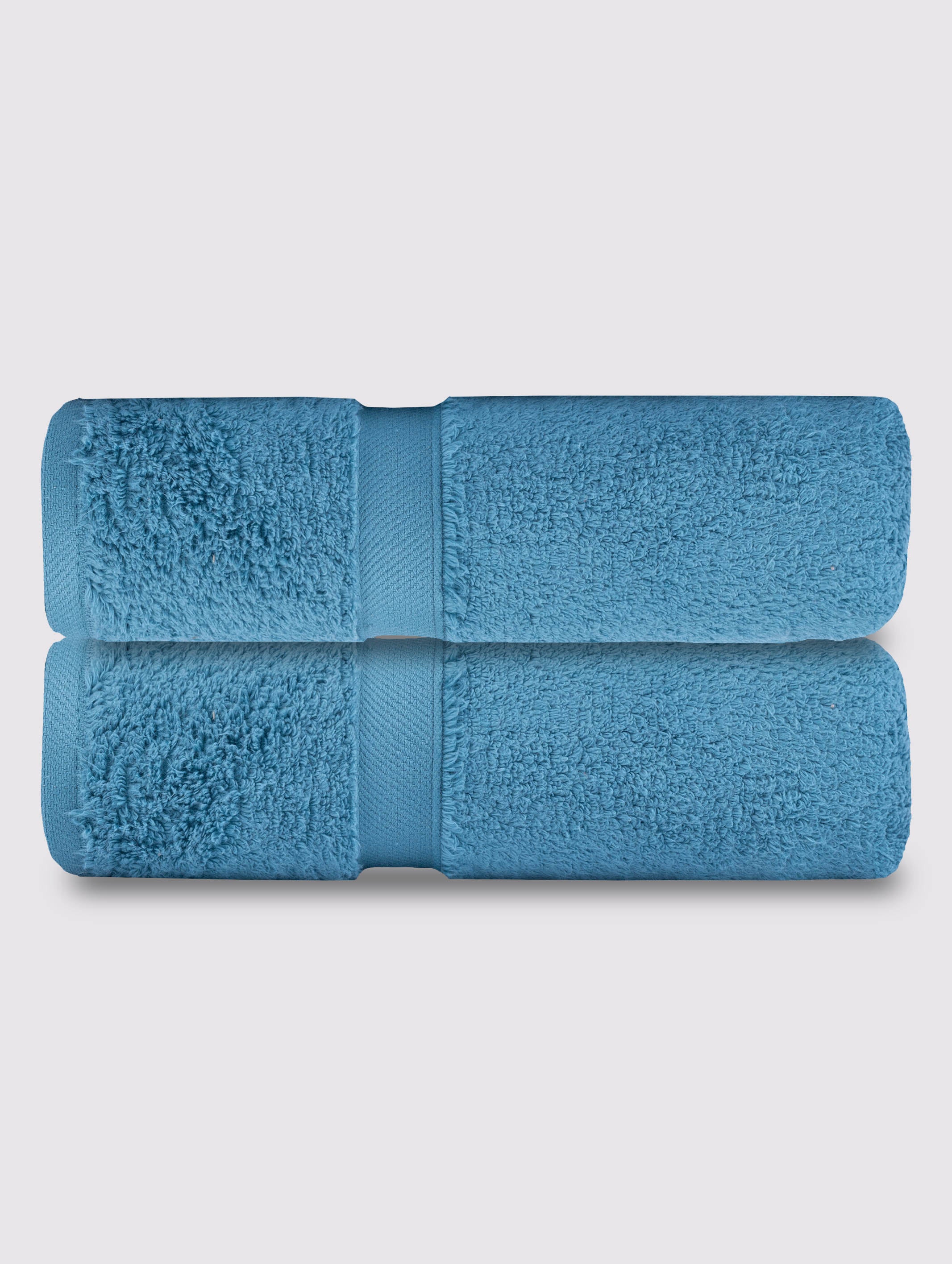 Soft Teal zero-twist cotton bath towel, pack of 2, 28x52 inches – main product view
