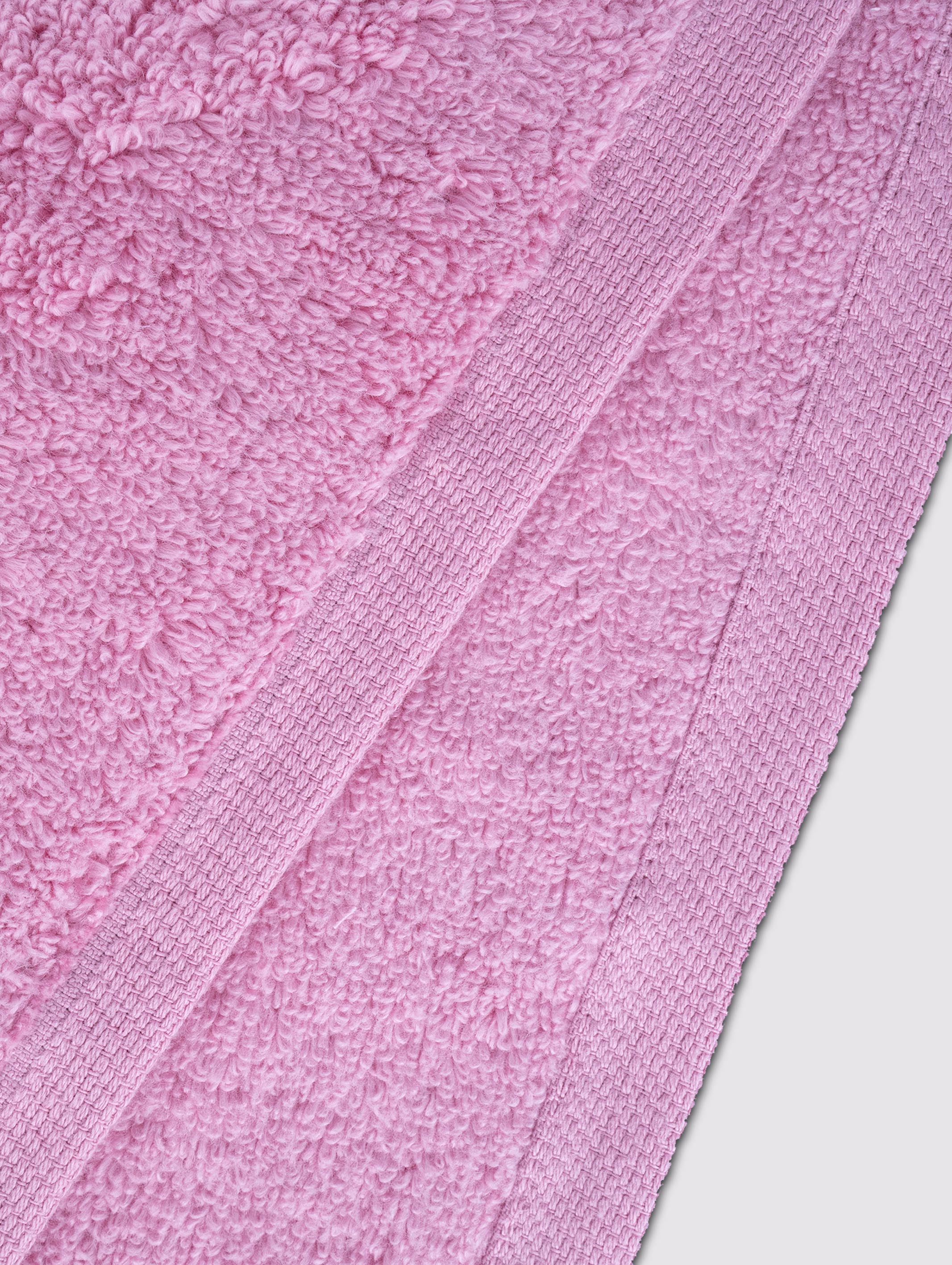 Pink zero-twist cotton oversized bath sheet towel, pack of 2, 39x71 inches – additional view