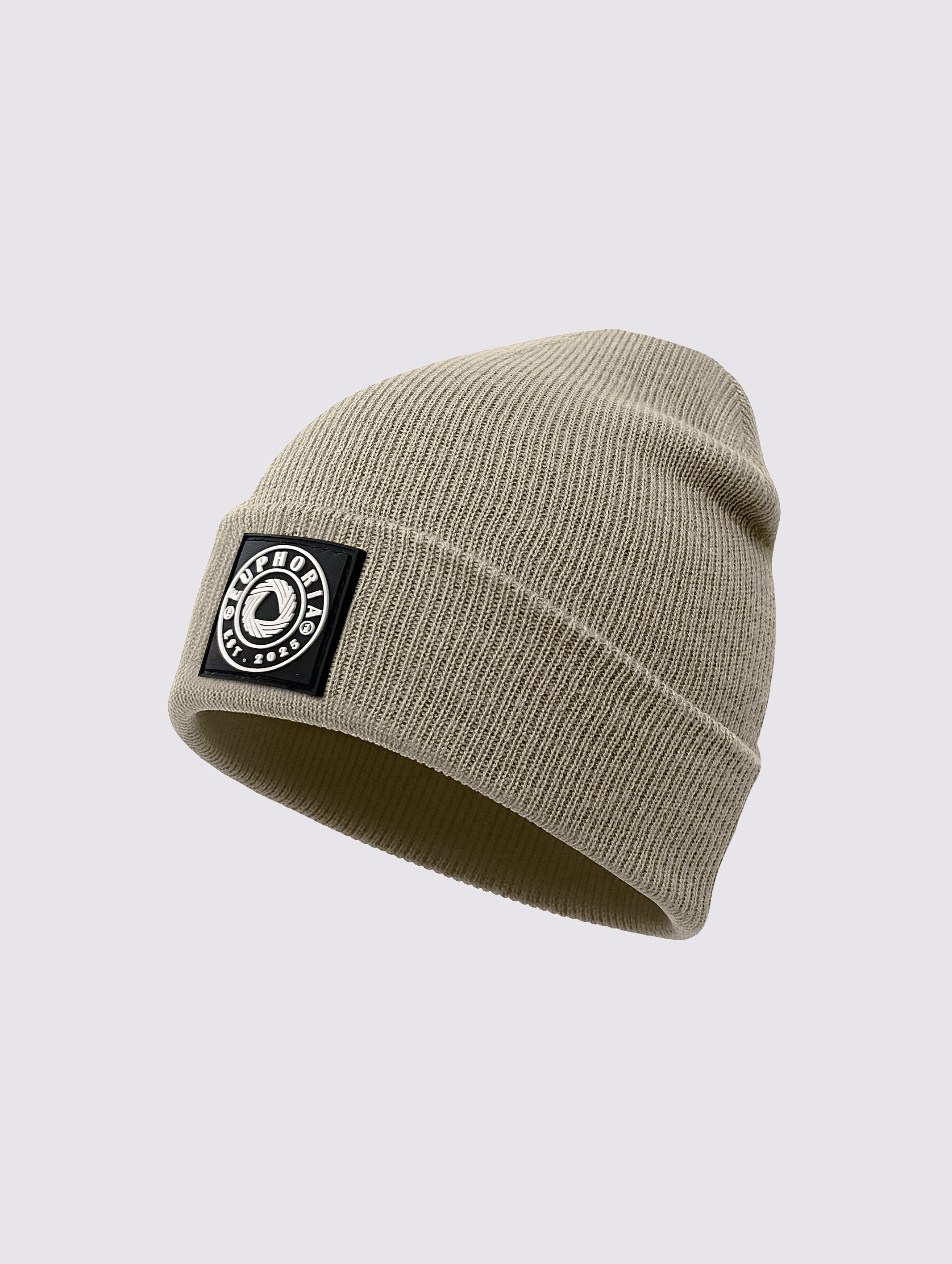 Beige Knitted Beanie for Men and Women - EAUBC-5V2-221-1P