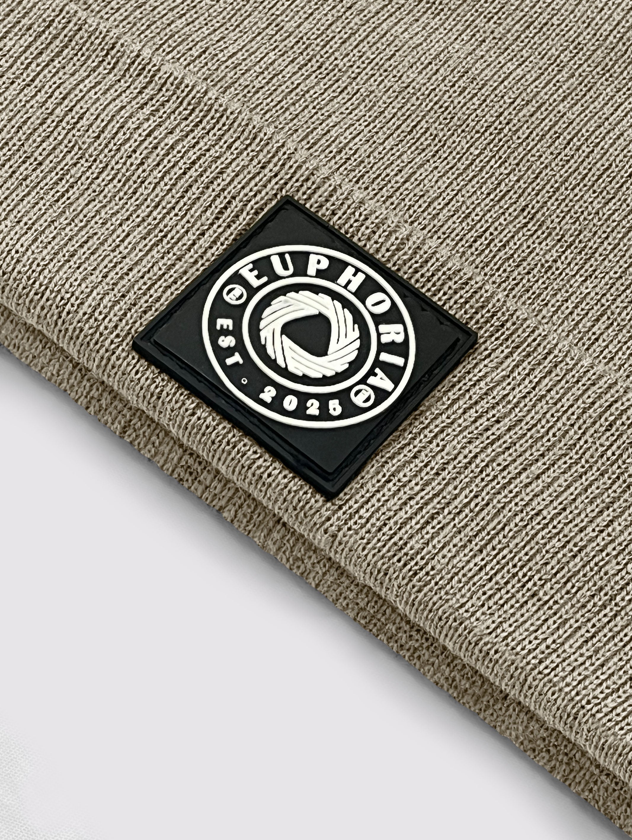 Beige Knitted Beanie for Men and Women - EAUBC-5V2-221-1P