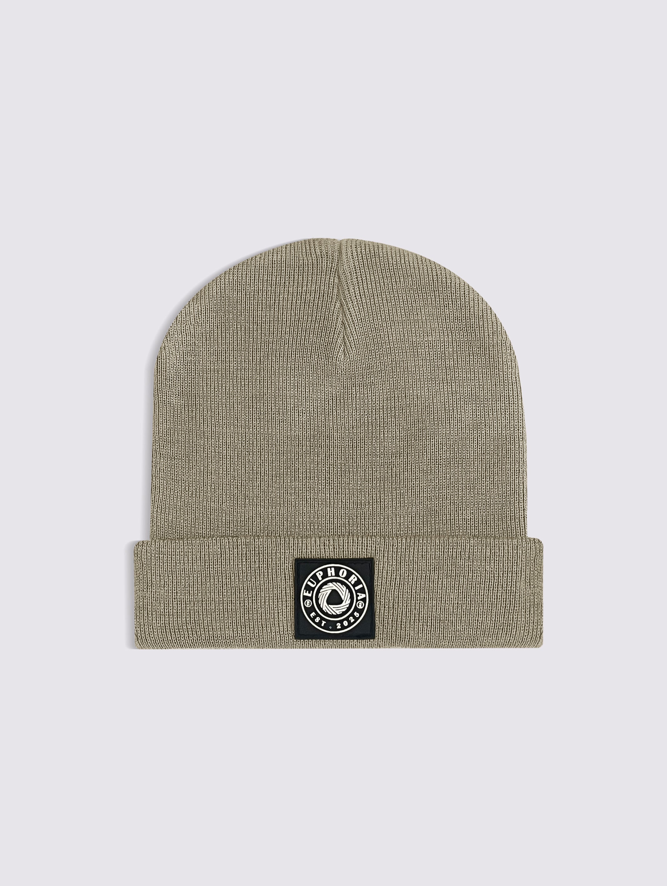 Beige Knitted Beanie for Men and Women - EAUBC-5V2-221-1P