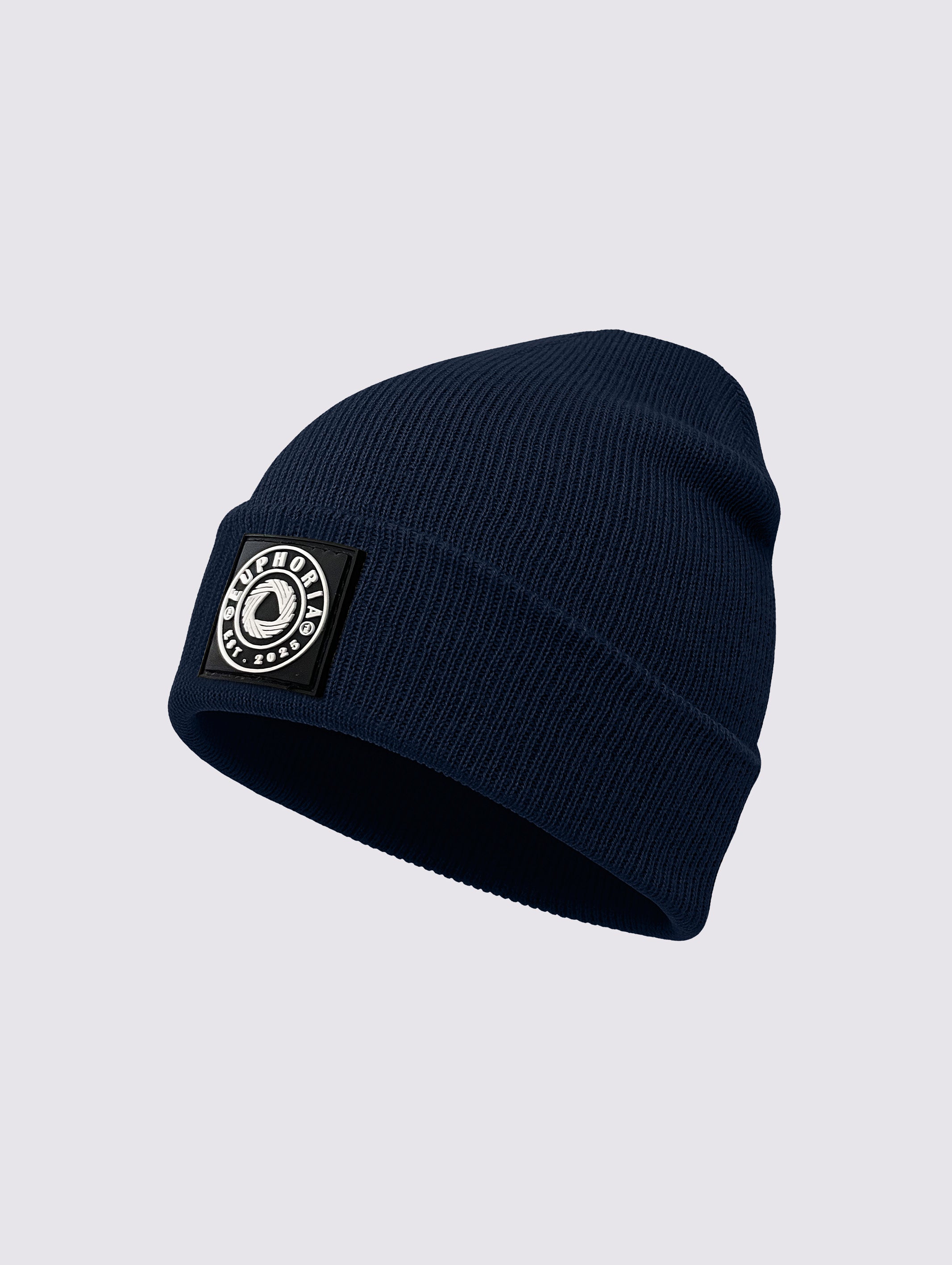 Navy Blue Knitted Beanie for Men and Women - EAUBC-5V2-219-1P
