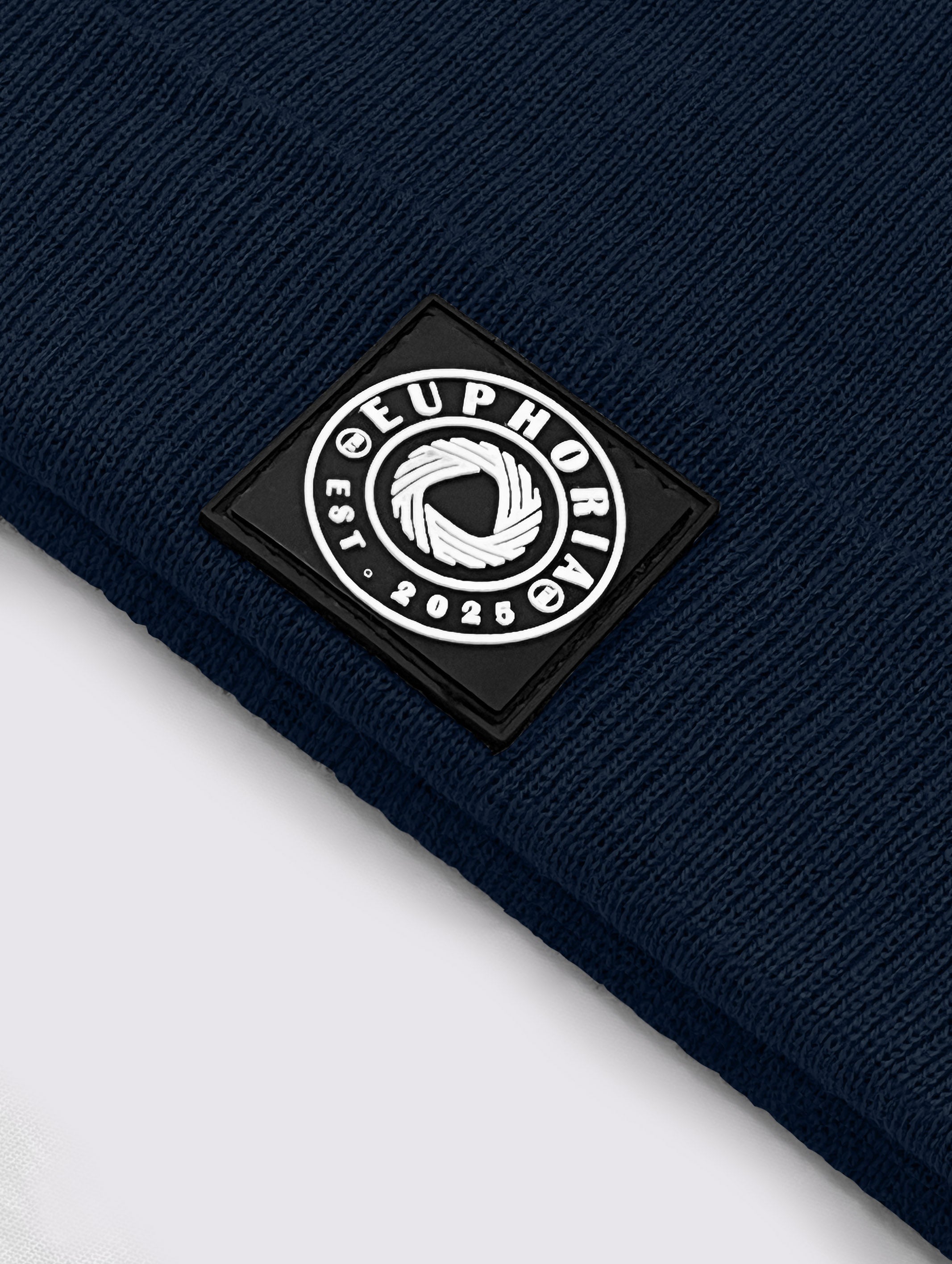 Navy Blue Knitted Beanie for Men and Women - EAUBC-5V2-219-1P