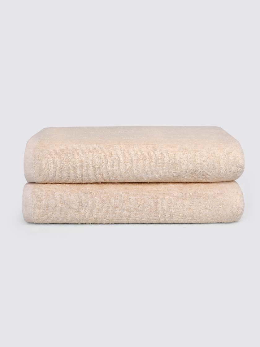 Fawn 100% cotton oversized bath sheet towel, pack of 2, 30x60 inches – additional view
