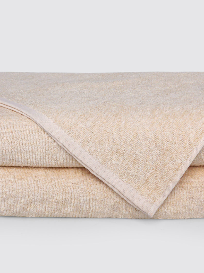 Fawn 100% cotton oversized bath sheet towel, pack of 2, 30x60 inches – product detail view