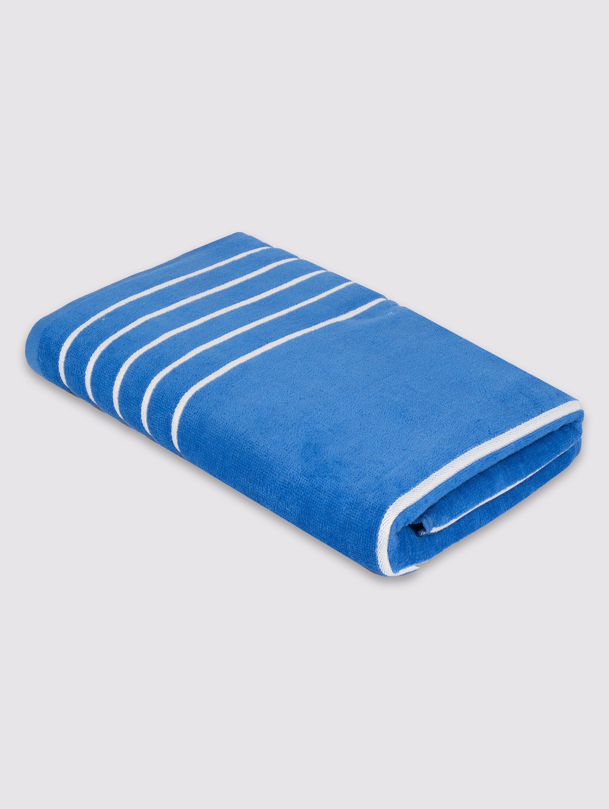 Blue bath towel, pack of 1, 28x60 inches – additional view