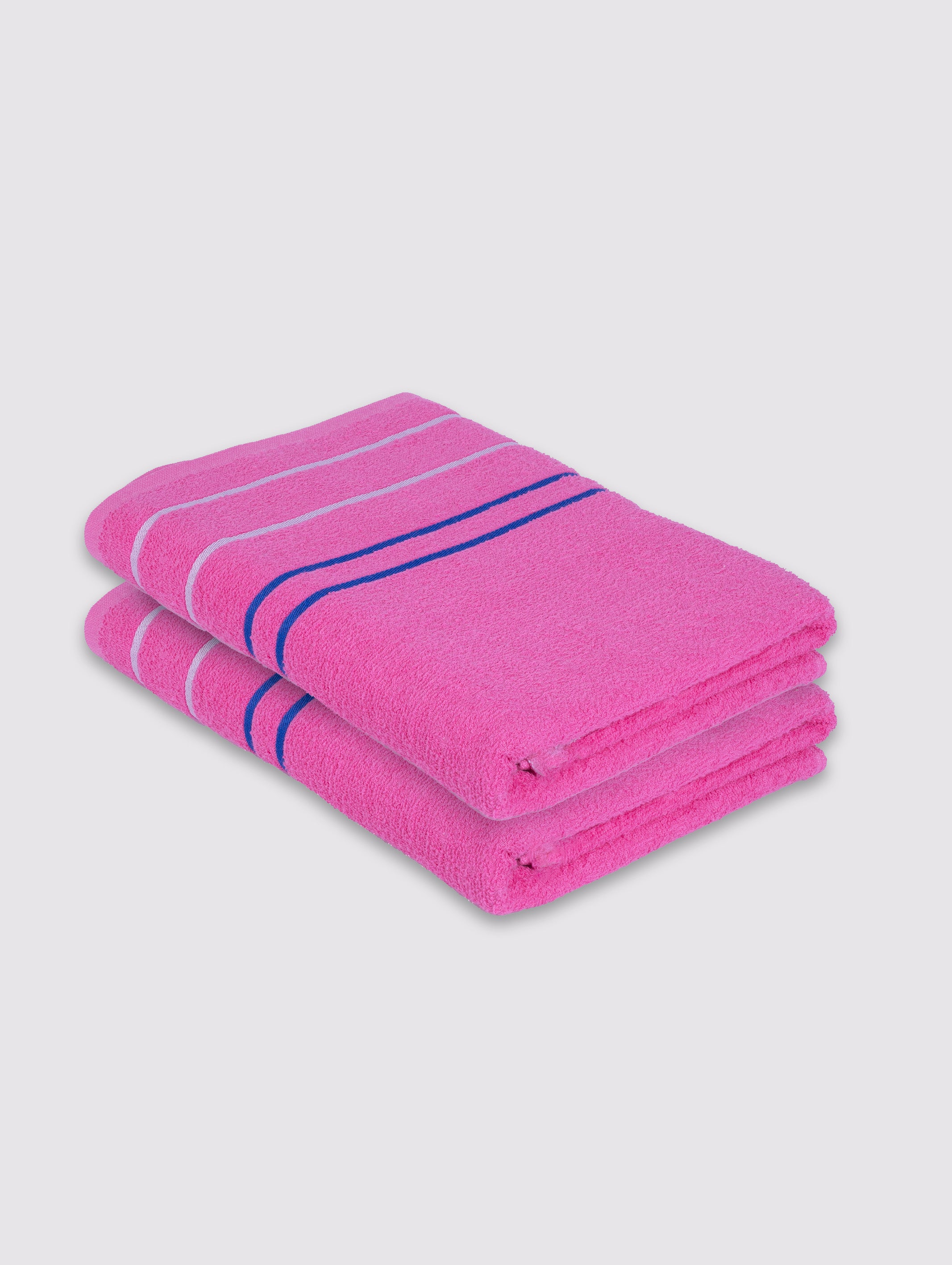 Pink bath towel, pack of 2, 27x56 inches – main product view