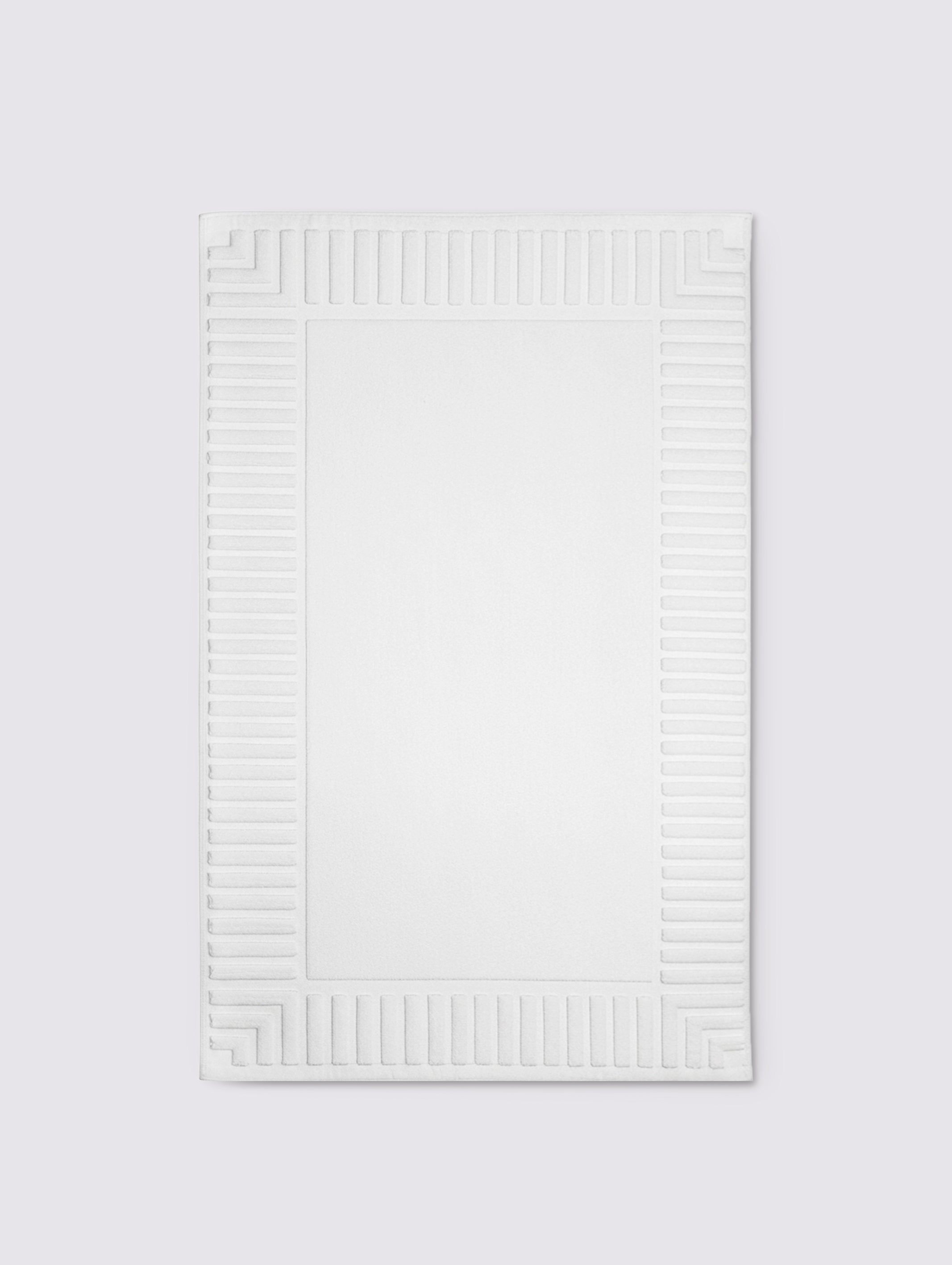 White bathroom bath mat, pack of 1 – main product view