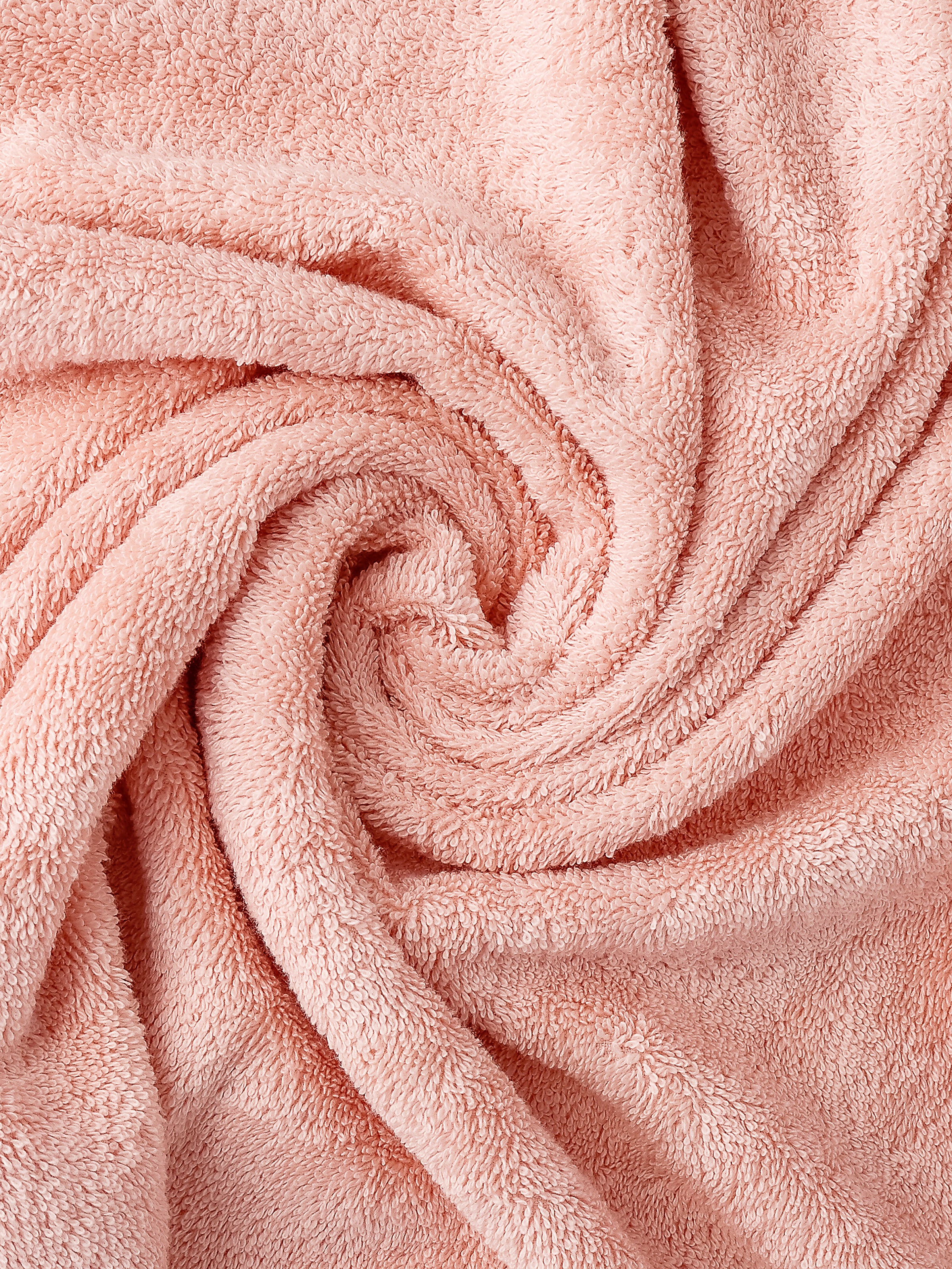Peach combed cotton bath towel, pack of 2, 28x57 inches – alternate product view