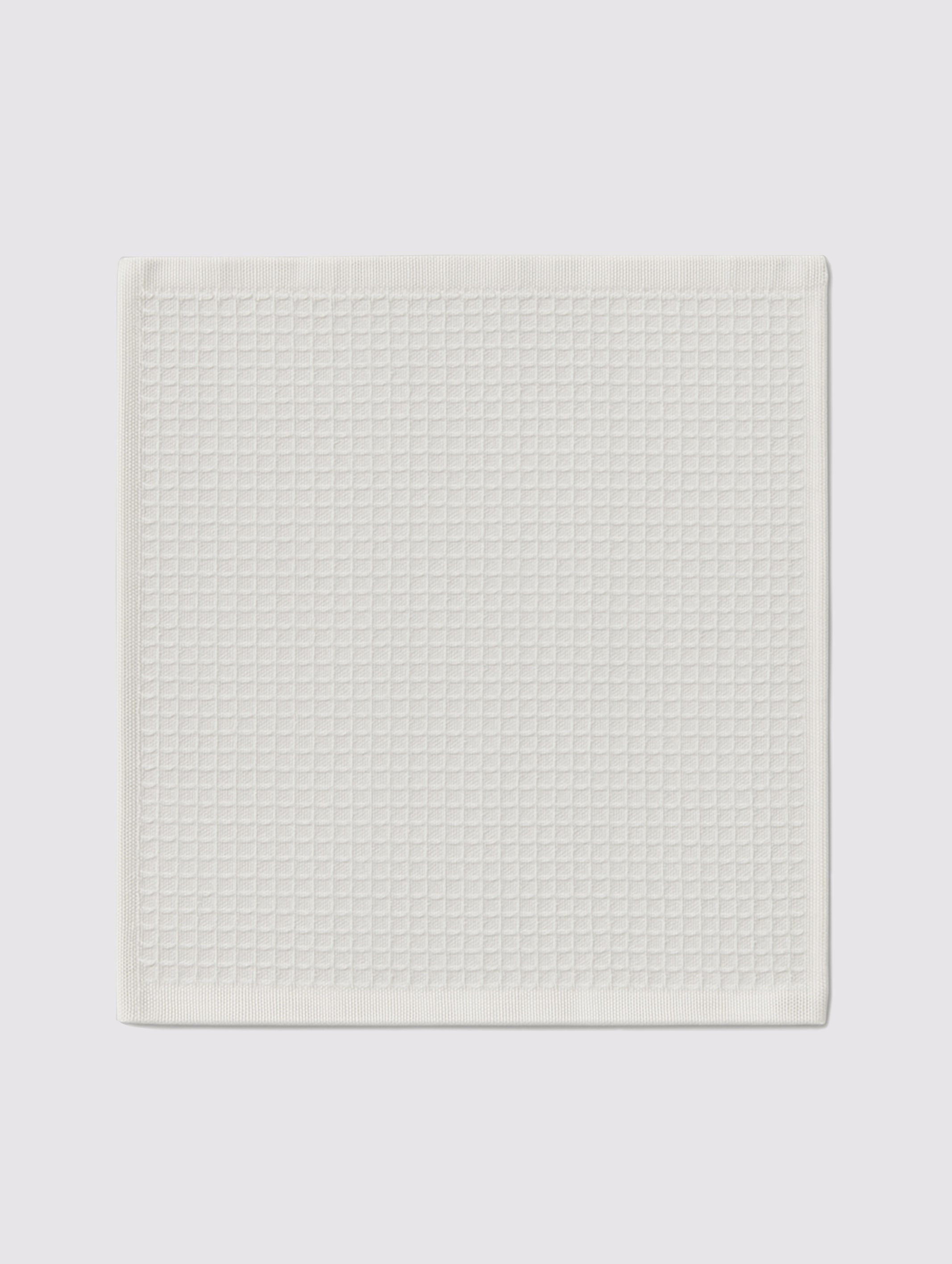 White combed cotton face towels and washcloths, 12x12 inches – main product view