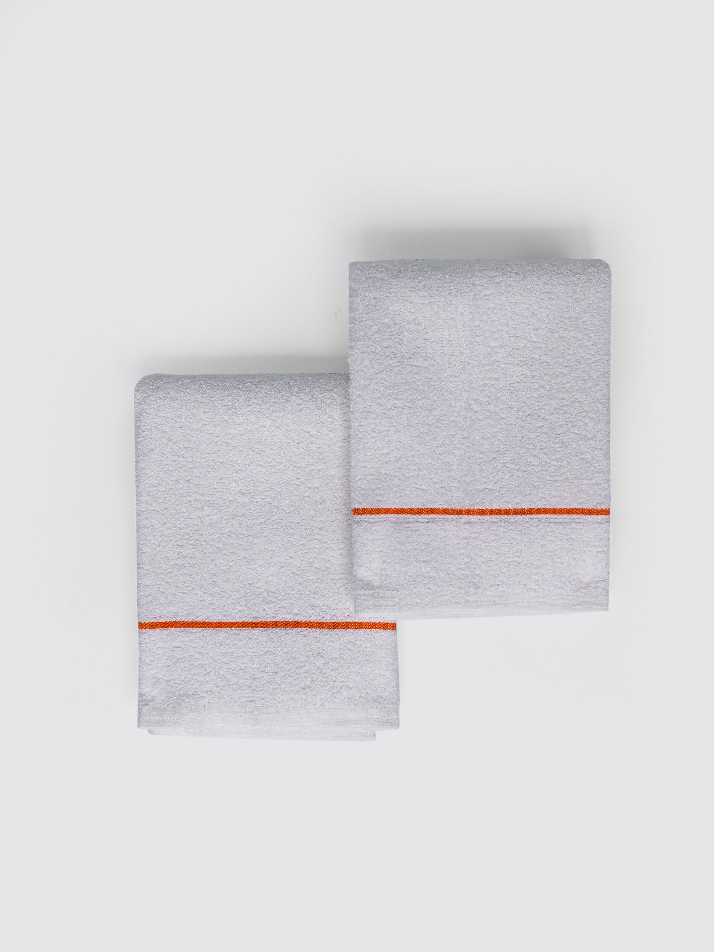 White combed cotton guest towels, pack of 2, 20x20 inches – main product view