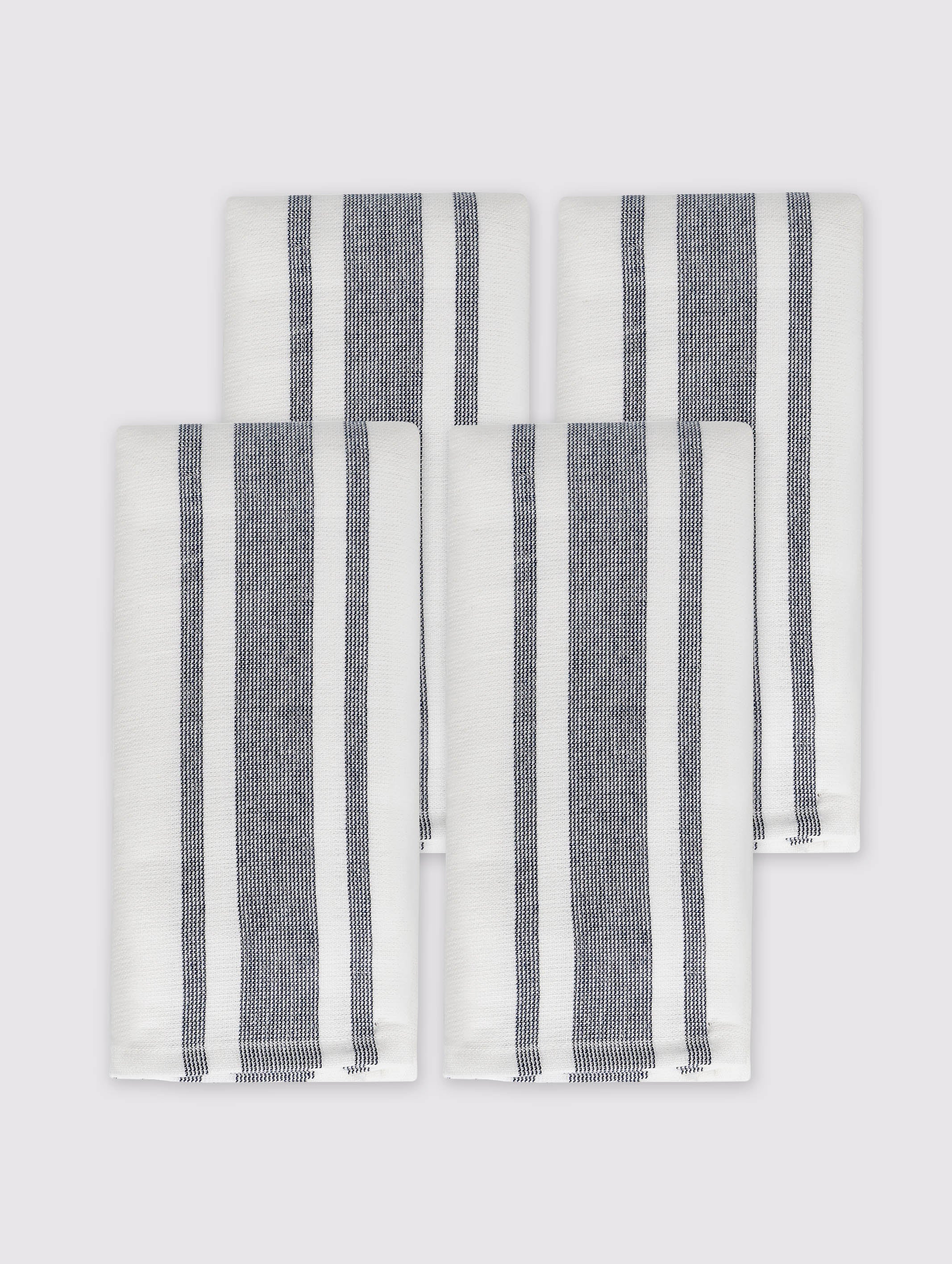 Off White & Grey combed cotton kitchen towels and tea towels, pack of 4, 16x26 inches – main product view