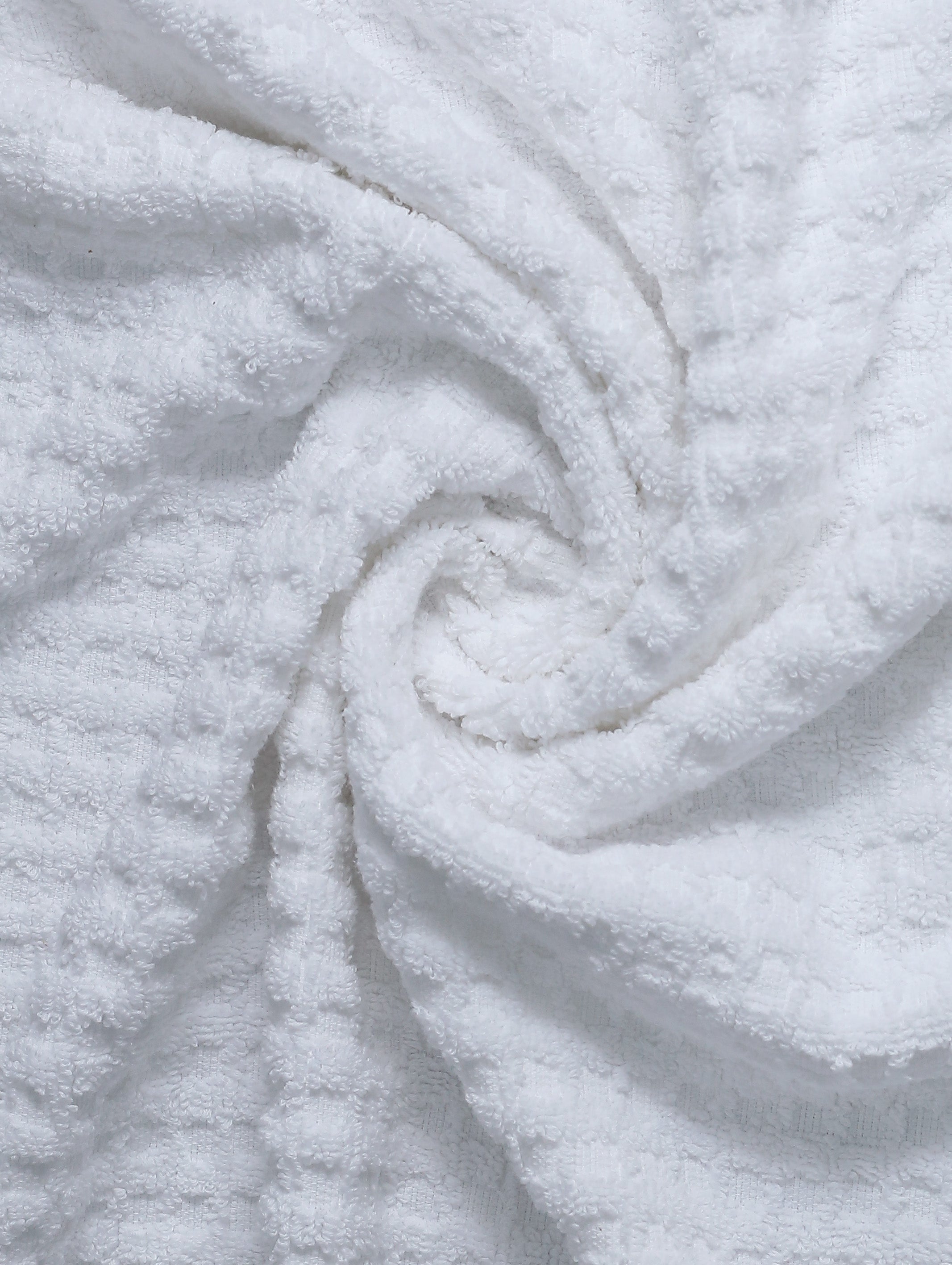 White combed cotton oversized bath sheet towel, 39x59 inches – additional view