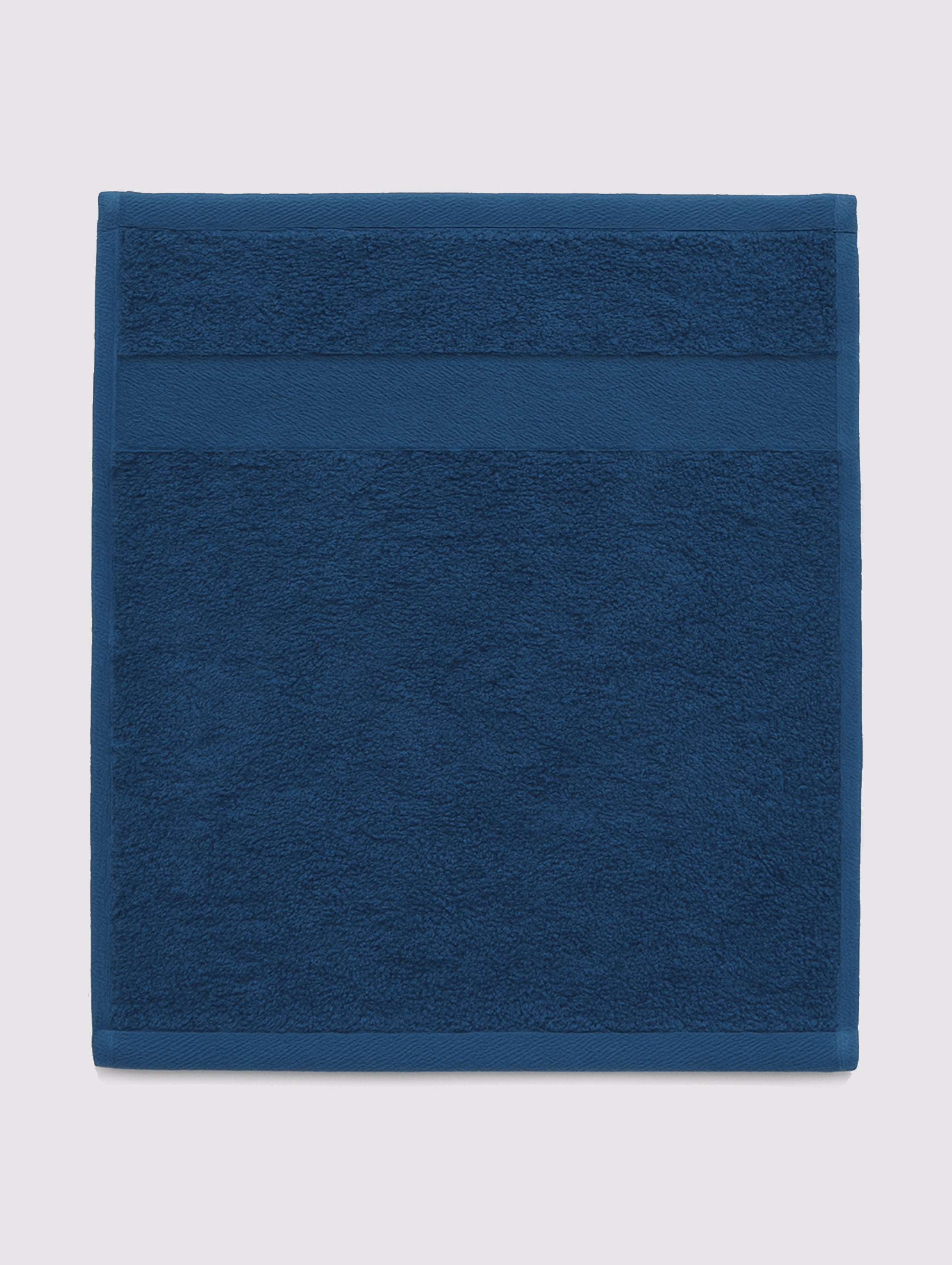 Blue face towels and washcloths, 13x13 inches – main product view