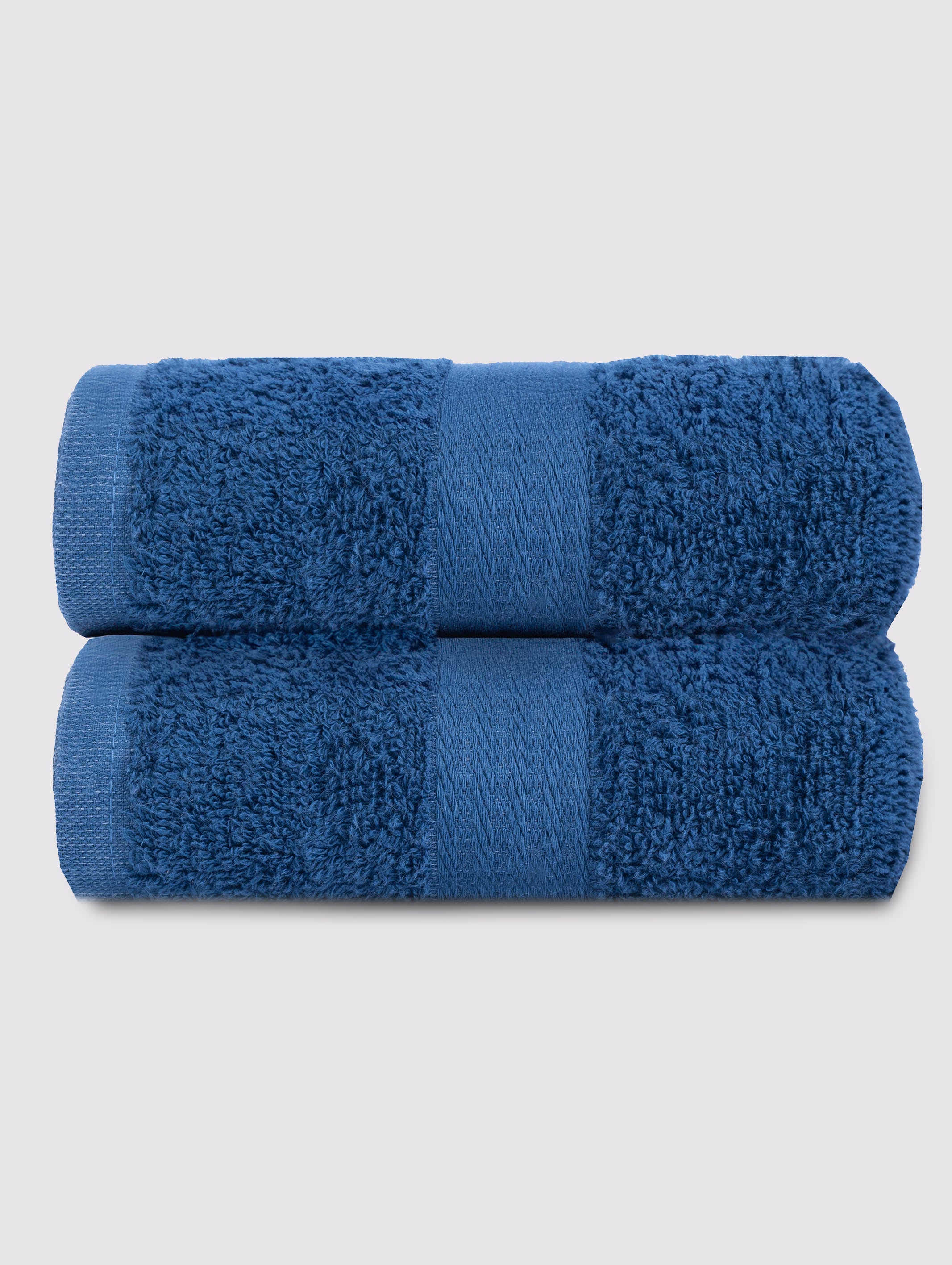 Blue hand towels, pack of 2, 16x30 inches – main product view