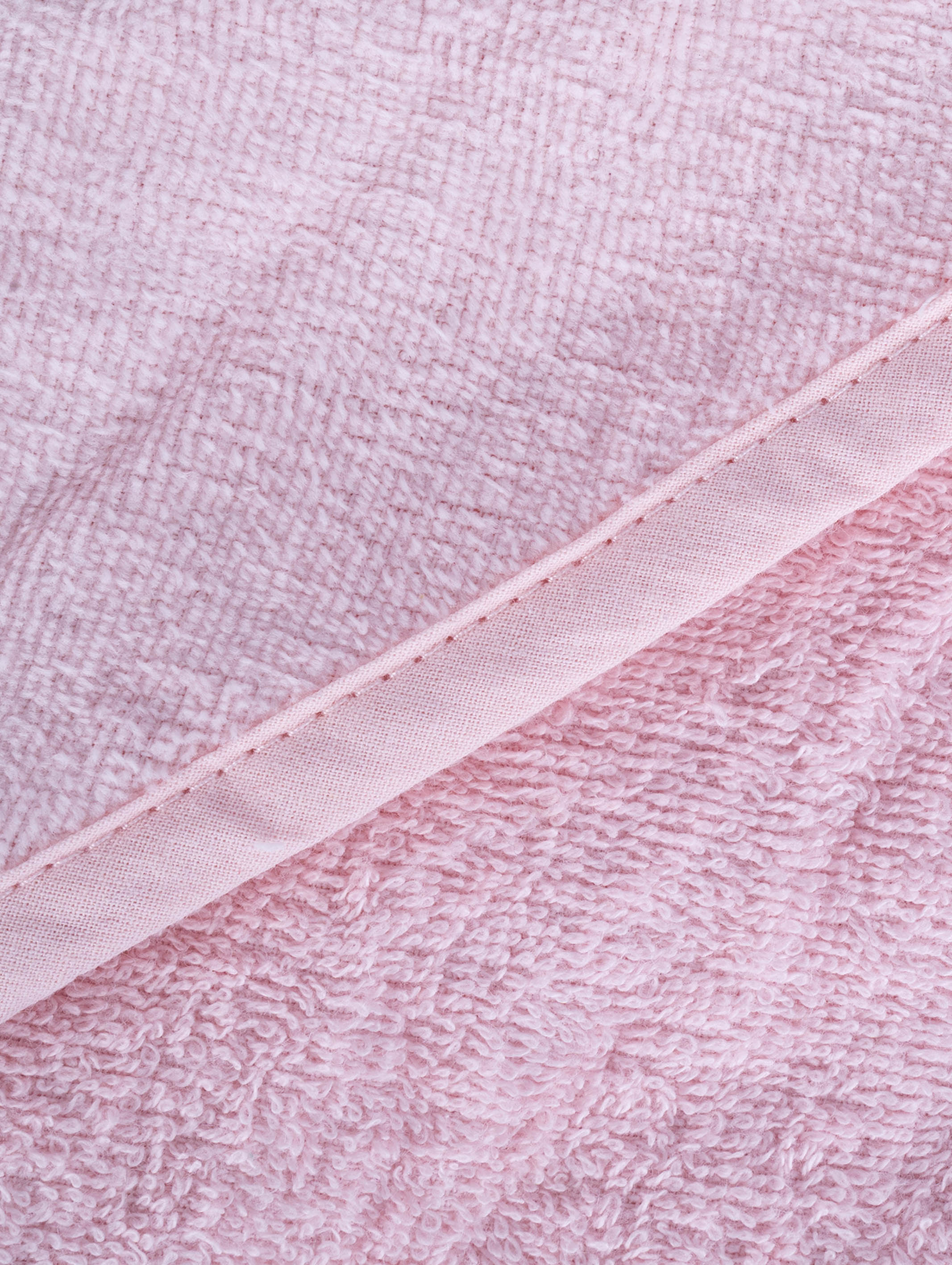 Pink kids hooded towel poncho, pack of 1 – additional product view 2