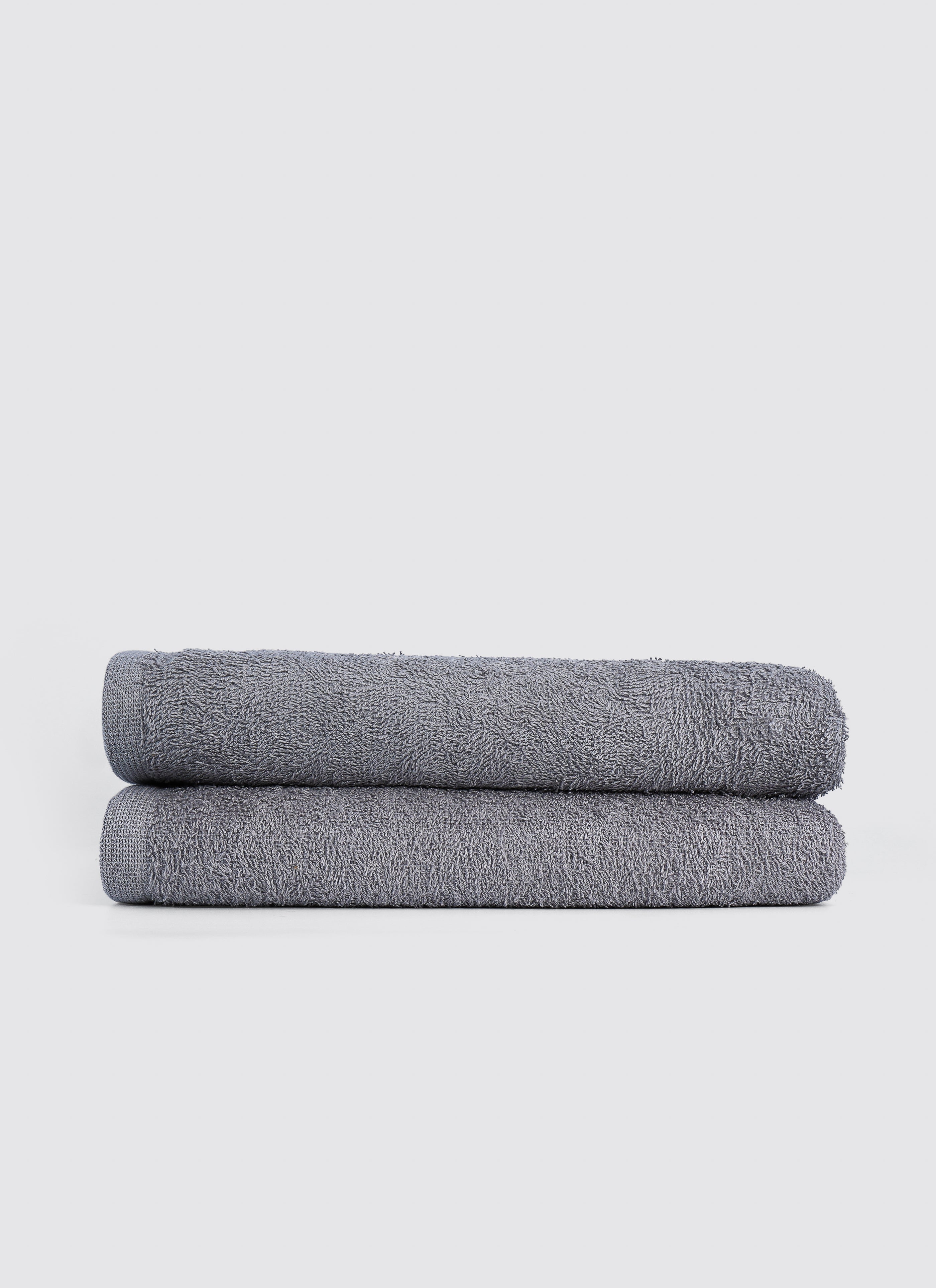 Grey quick-dry gym and sports towels, pack of 2, 20x35 Inches – additional view