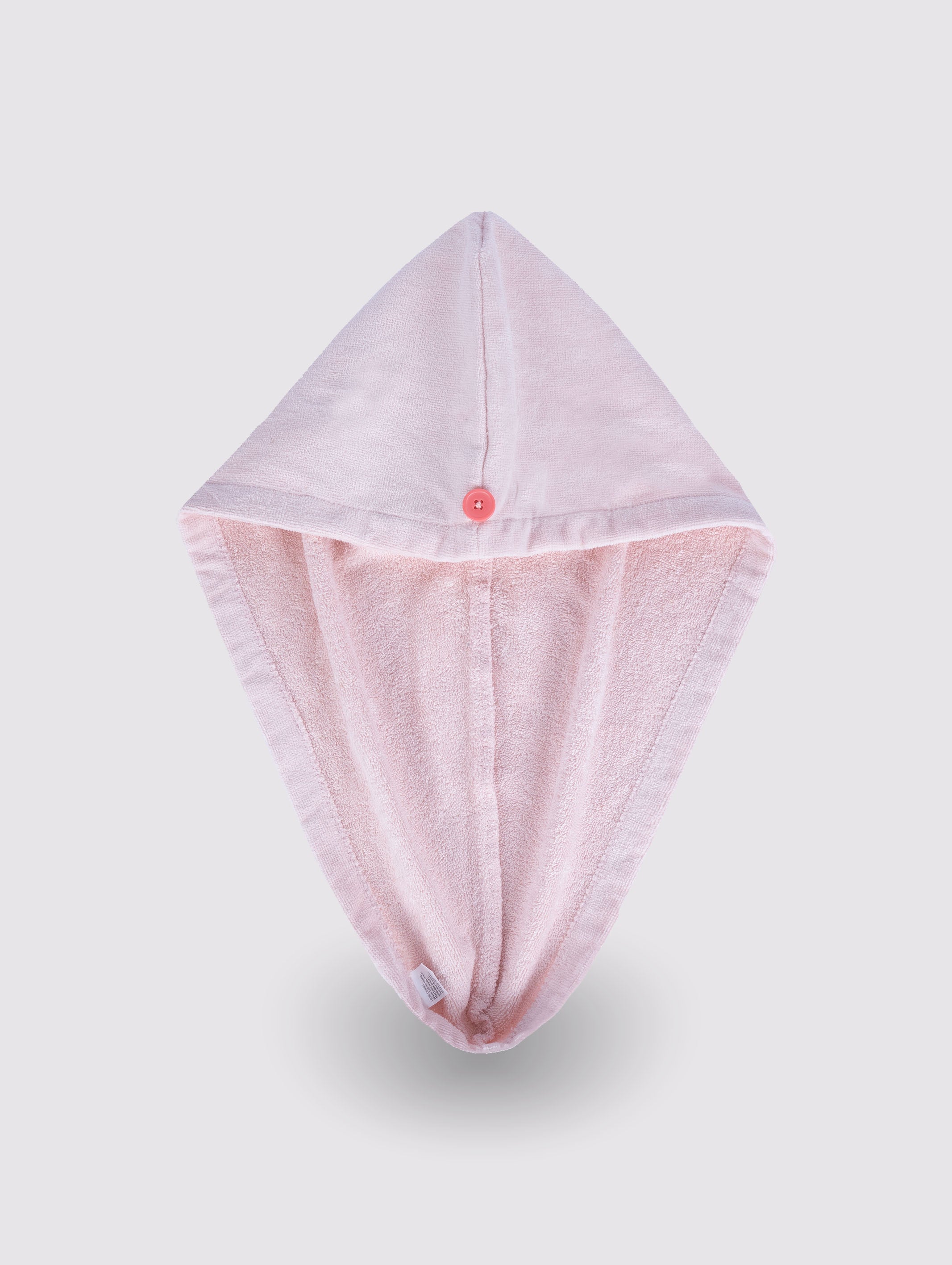 Pink quick-dry hair turban towel wrap, pack of 1 – main product view