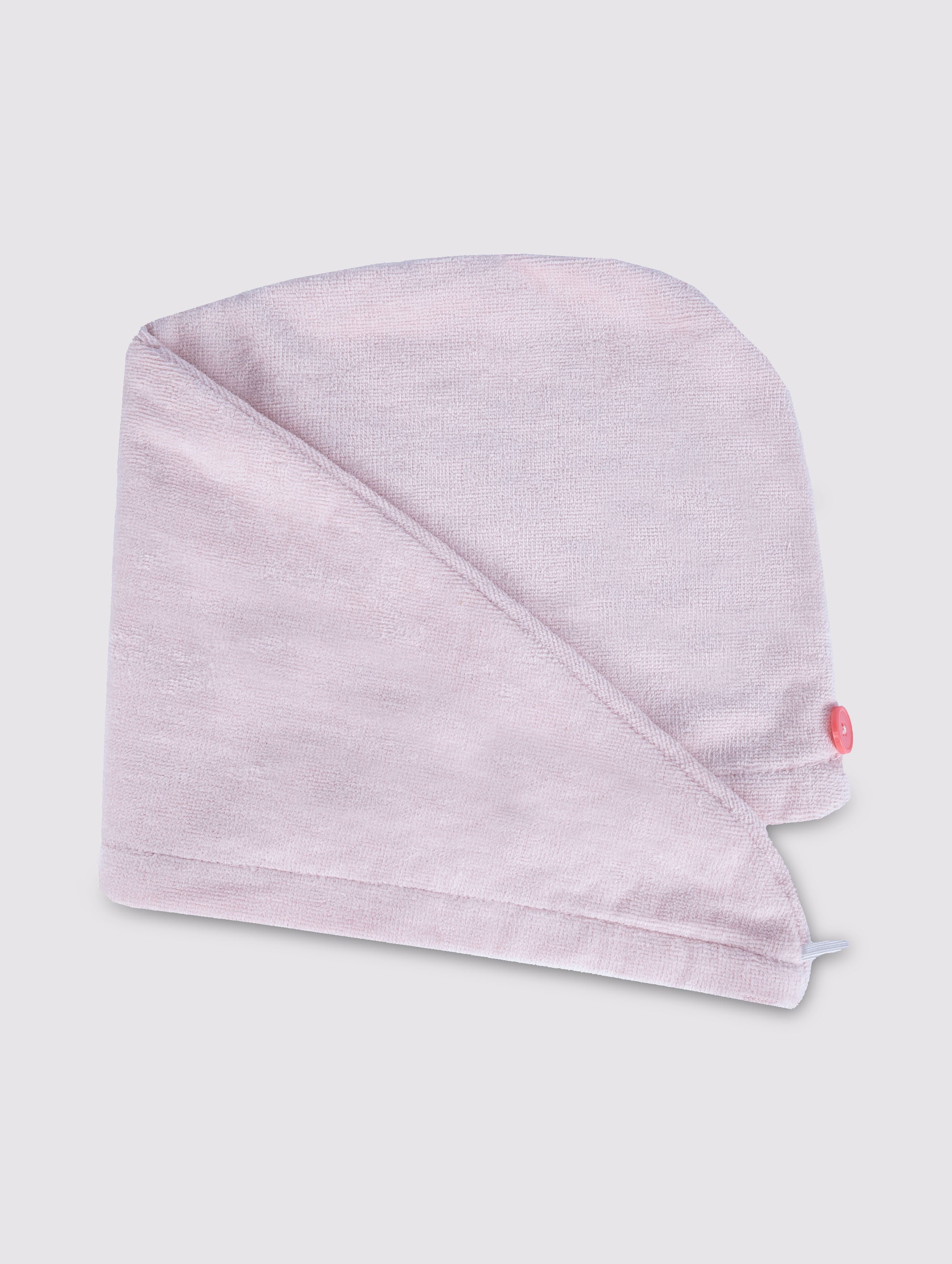 Pink quick-dry hair turban towel wrap, pack of 1 – additional view