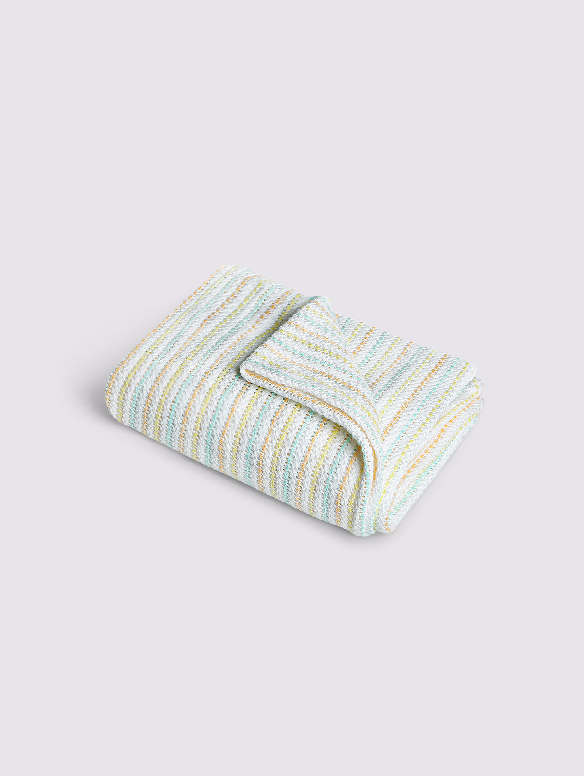 White ring-spun cotton baby blanket, pack of 1, 32x16 inches – main product view