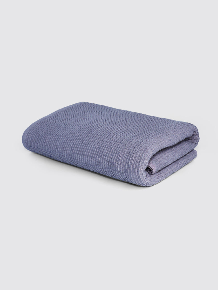 Grey ring-spun cotton bath towel, pack of 1, 27x55 inches – product detail view
