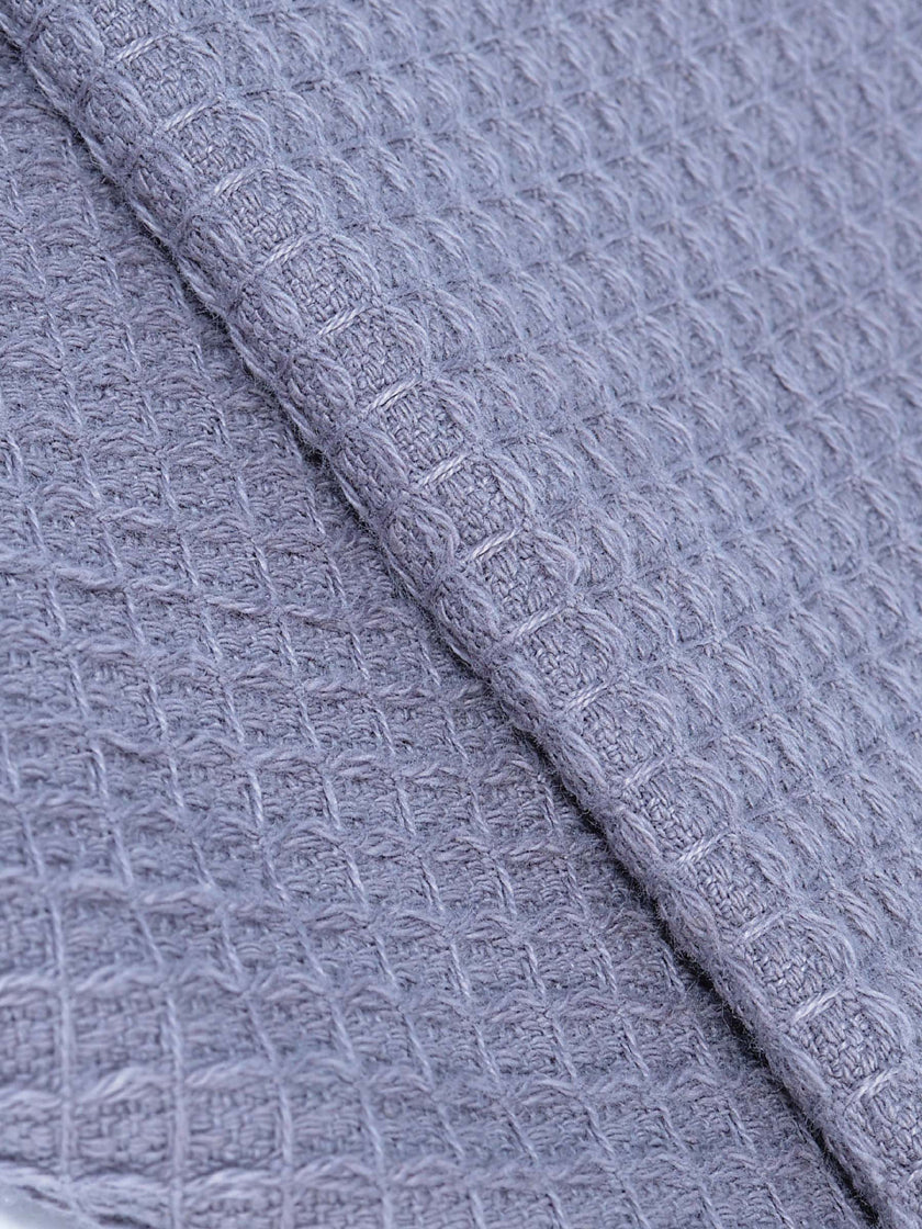 Grey ring-spun cotton bath towel, pack of 2, 27x55 inches – product detail view