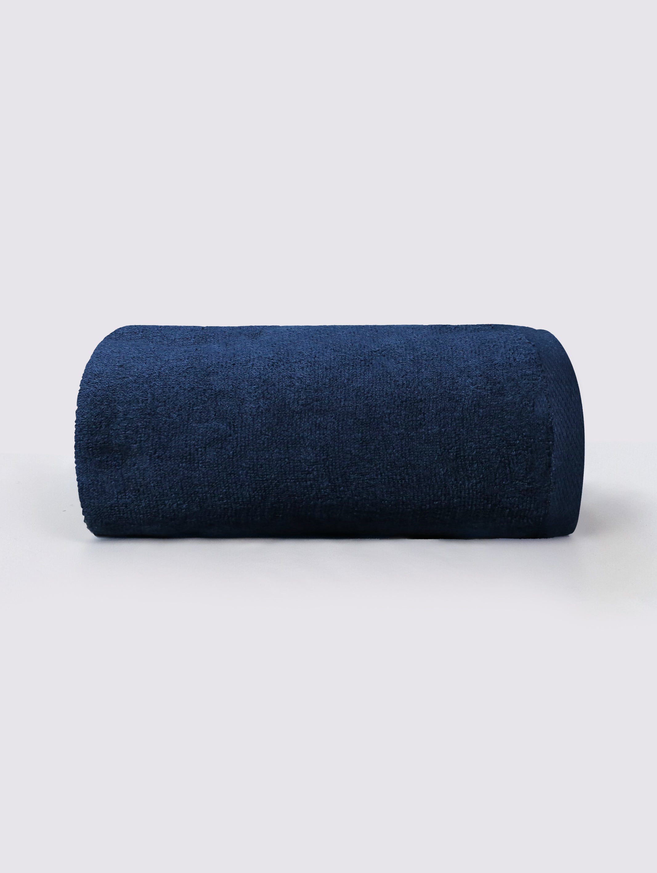Navy Blue ring-spun cotton bath towel, pack of 1, 24x62 inches – main product view