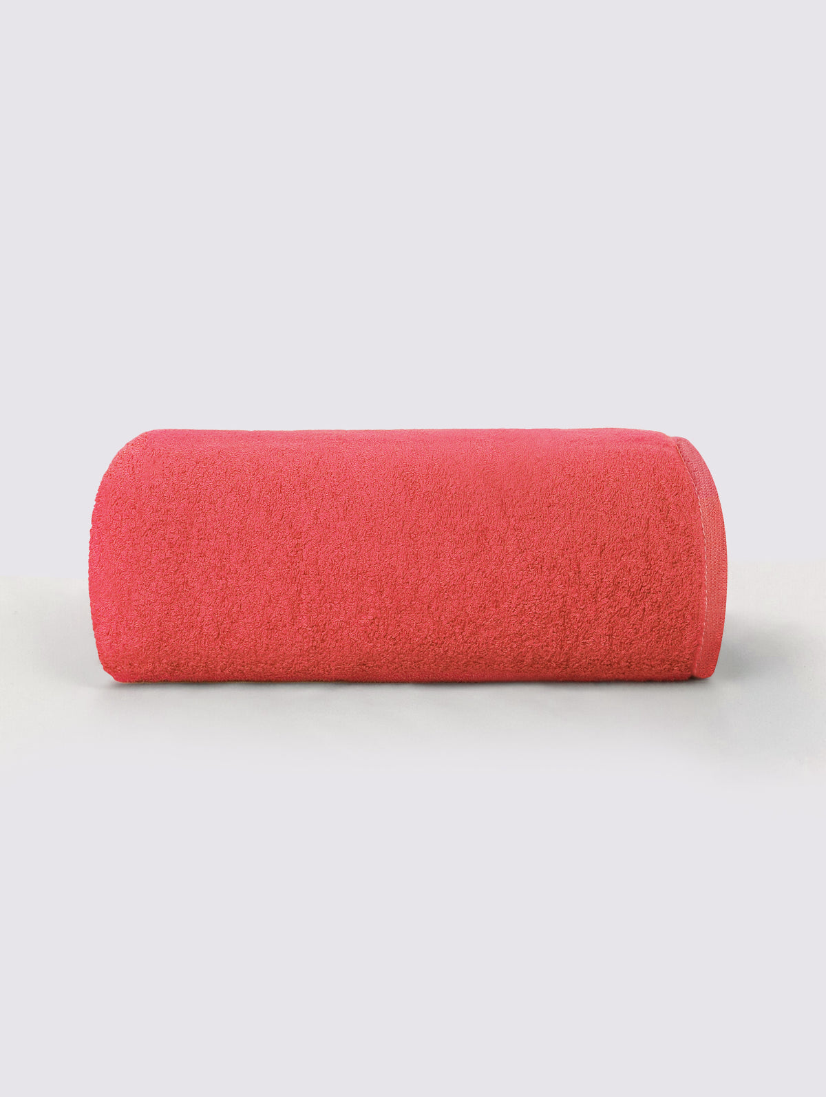 Pink ring-spun cotton bath towel, pack of 1, 27x58 inches – main product view