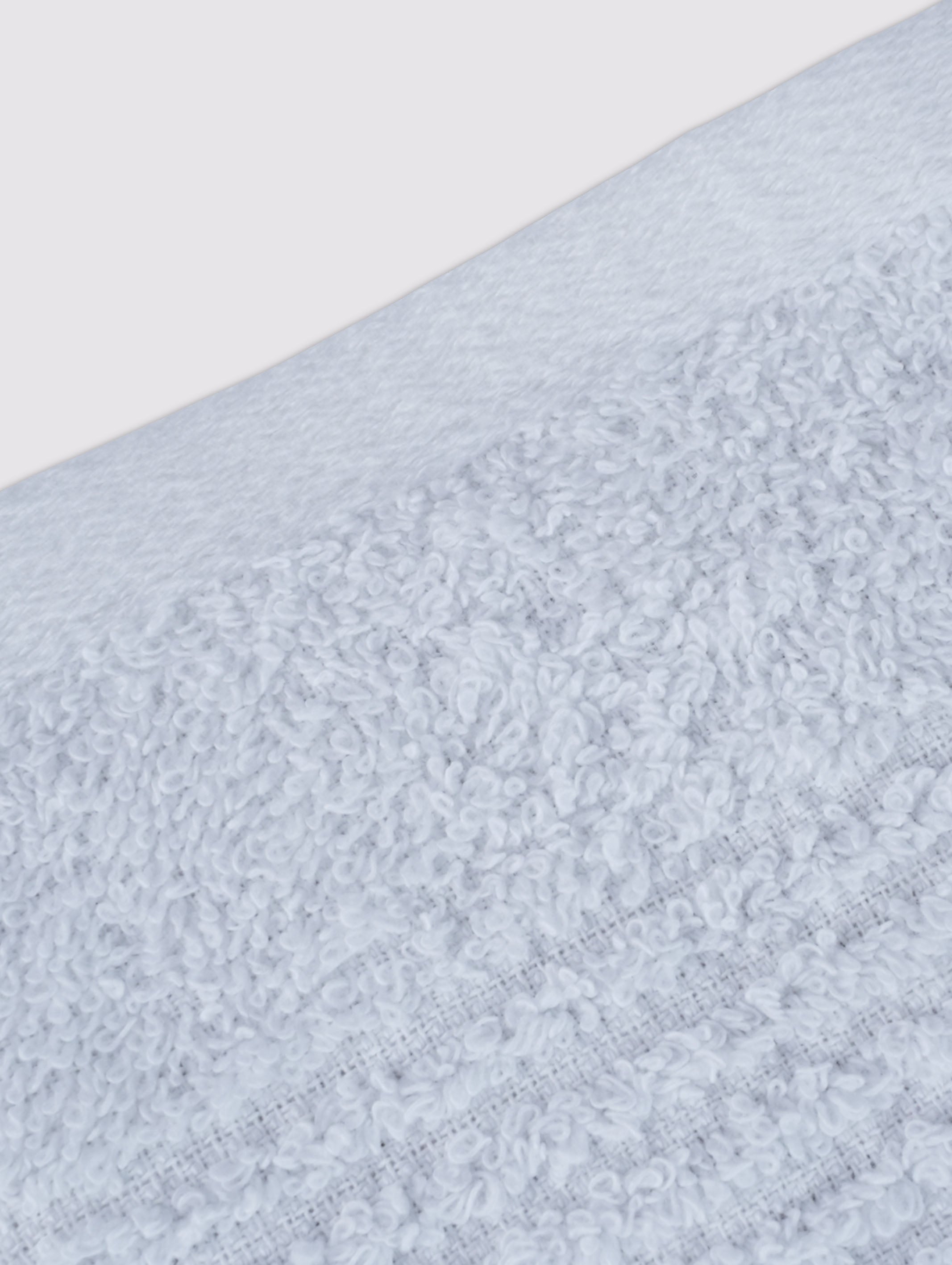 White ring-spun cotton bath wash gloves – alternate product view