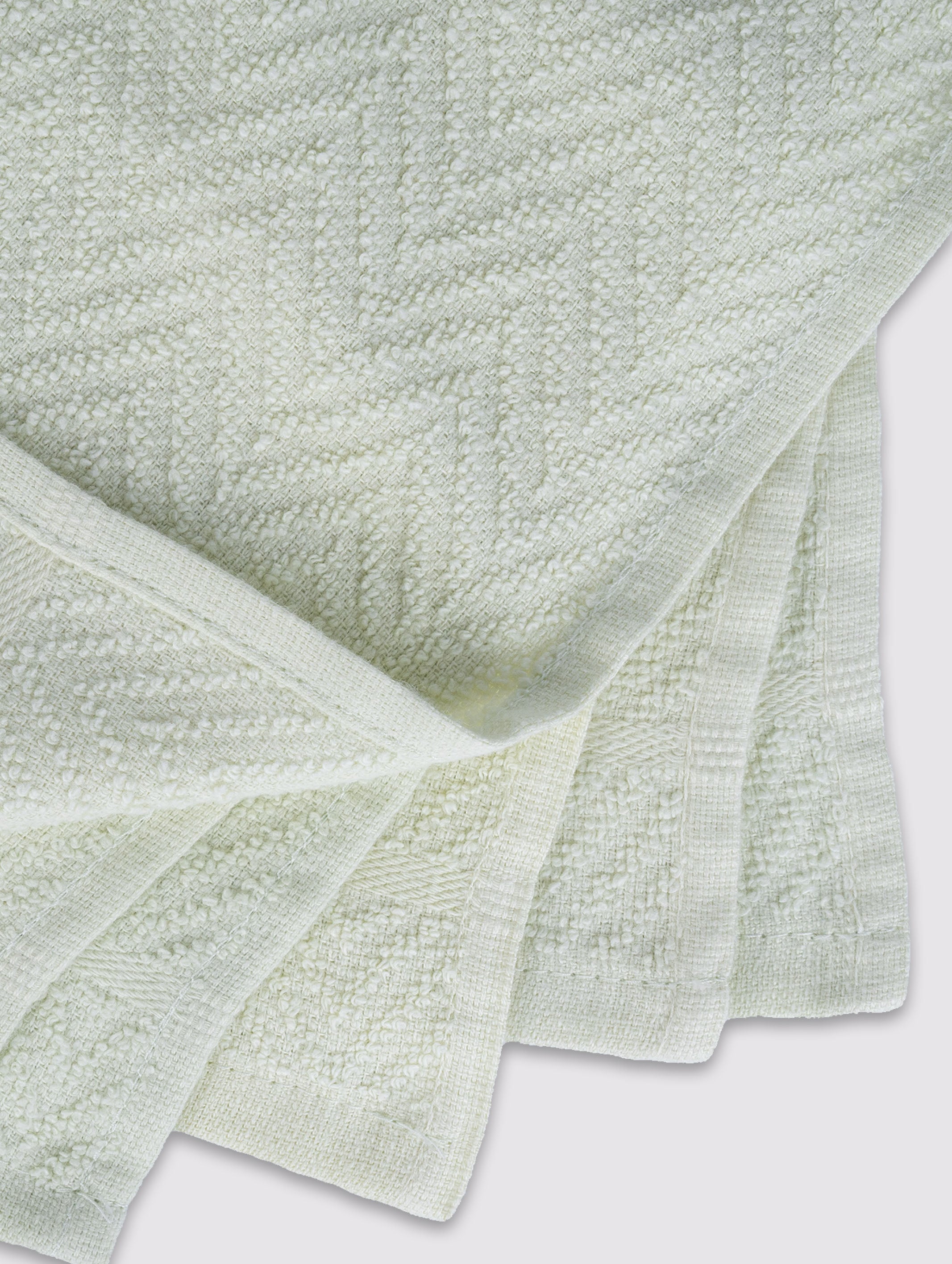 White Jade ring-spun cotton dish cloths and kitchen cleaning towels, 12x12 inches – additional view