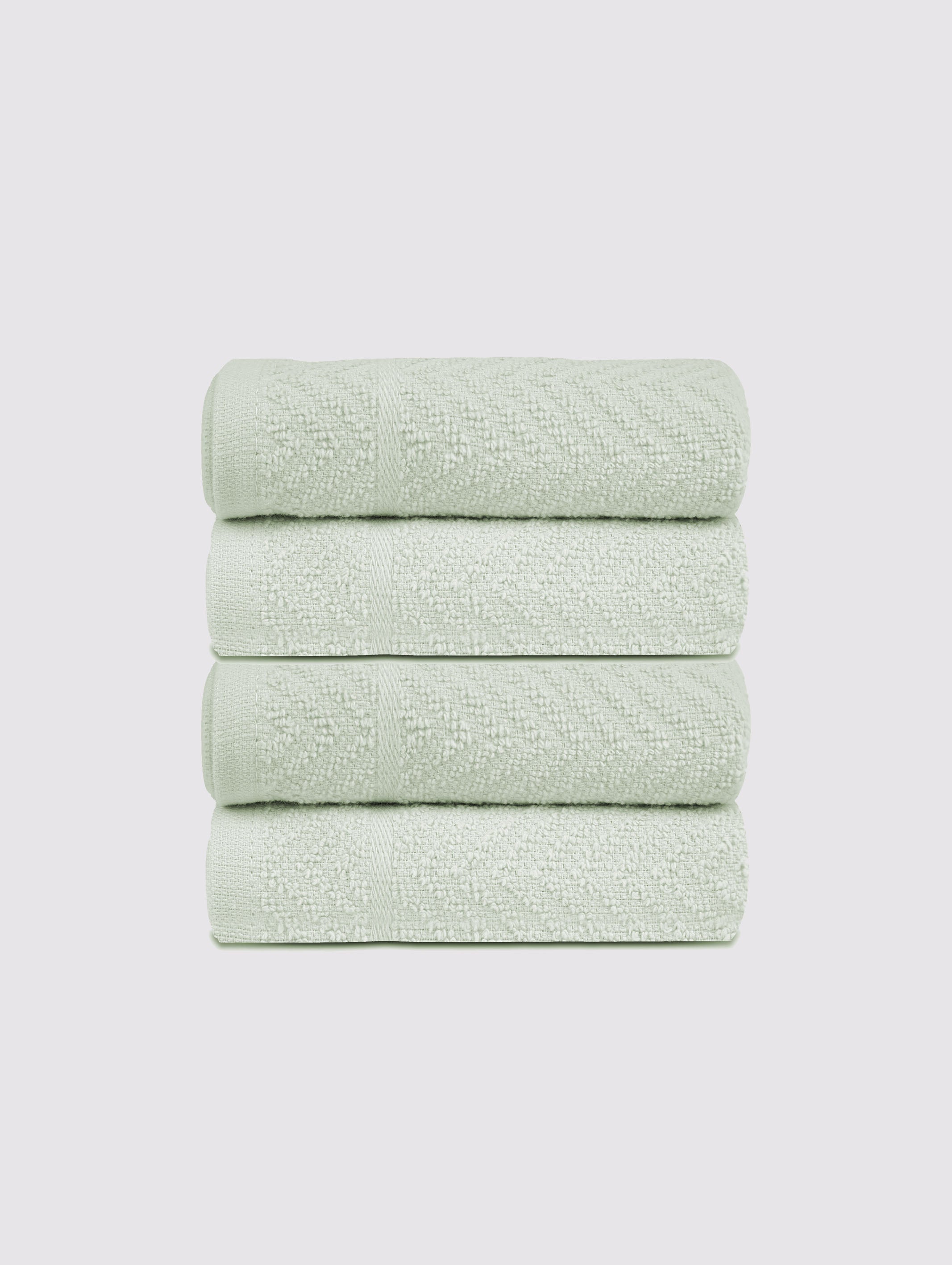 White Jade ring-spun cotton dish cloths and kitchen cleaning towels, pack of 4, 12x12 inches – additional view