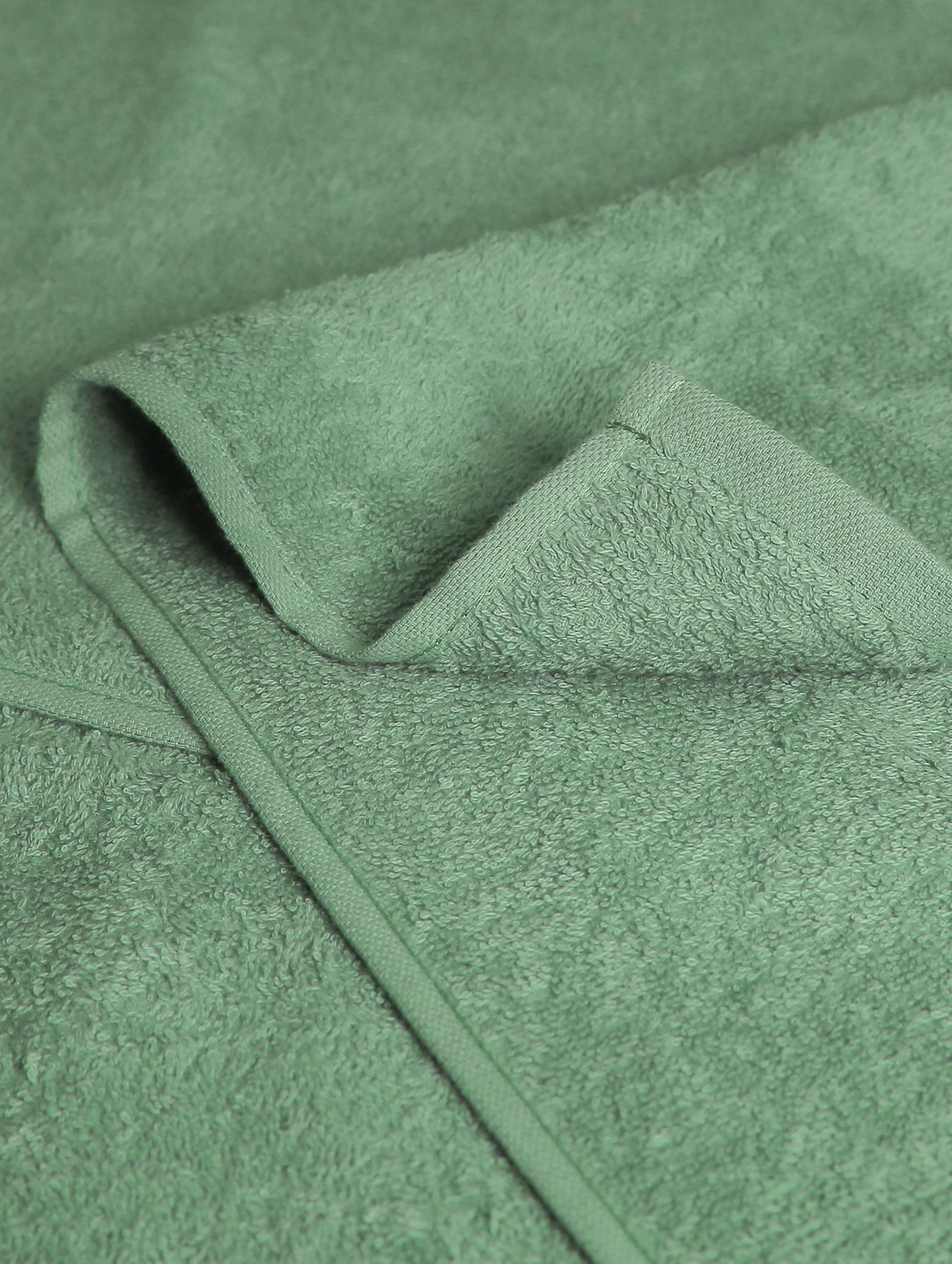 Mint Green ring-spun cotton face towels and washcloths, 13x13 inches – additional view
